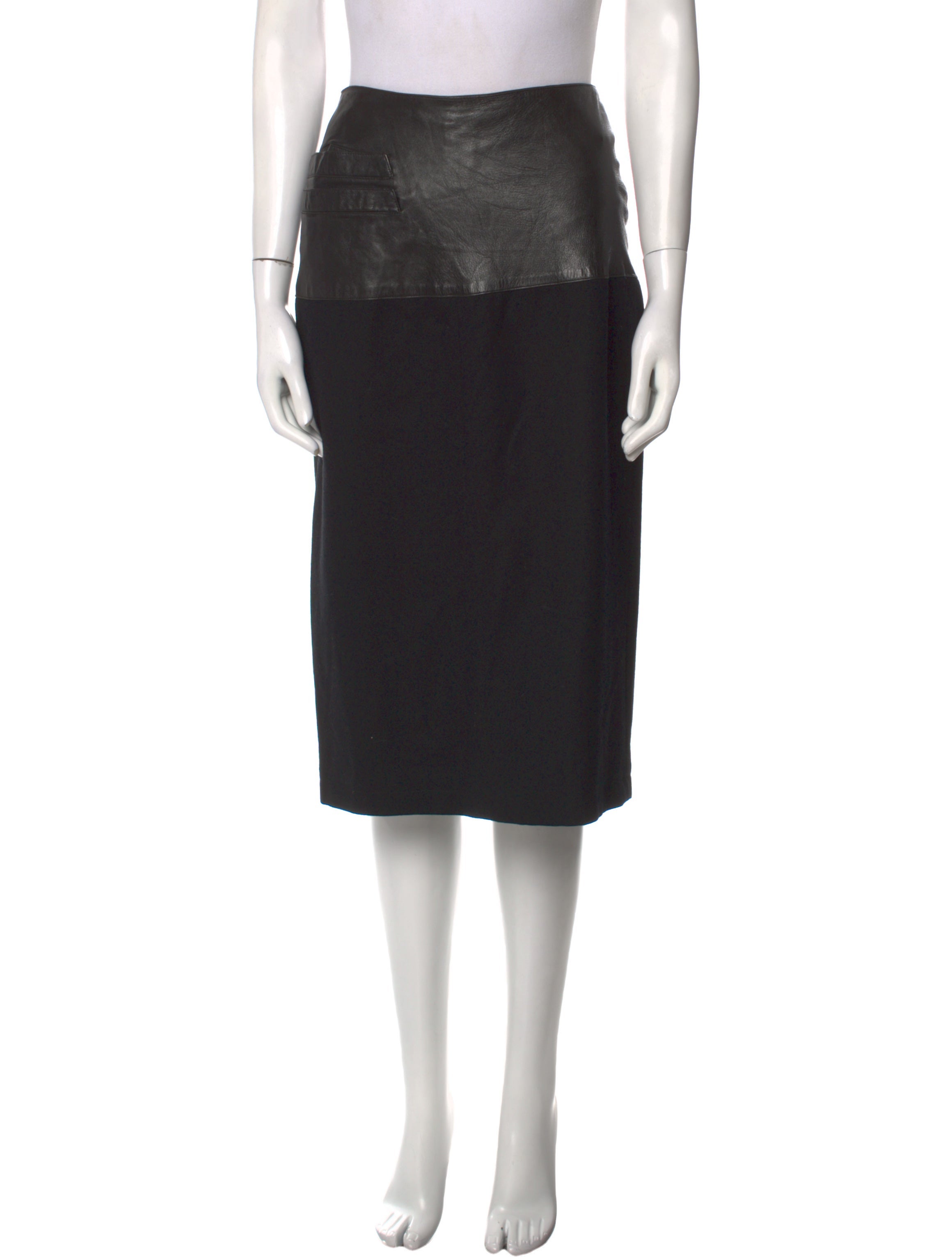 Claude Montana Vintage Knee-Length Skirt