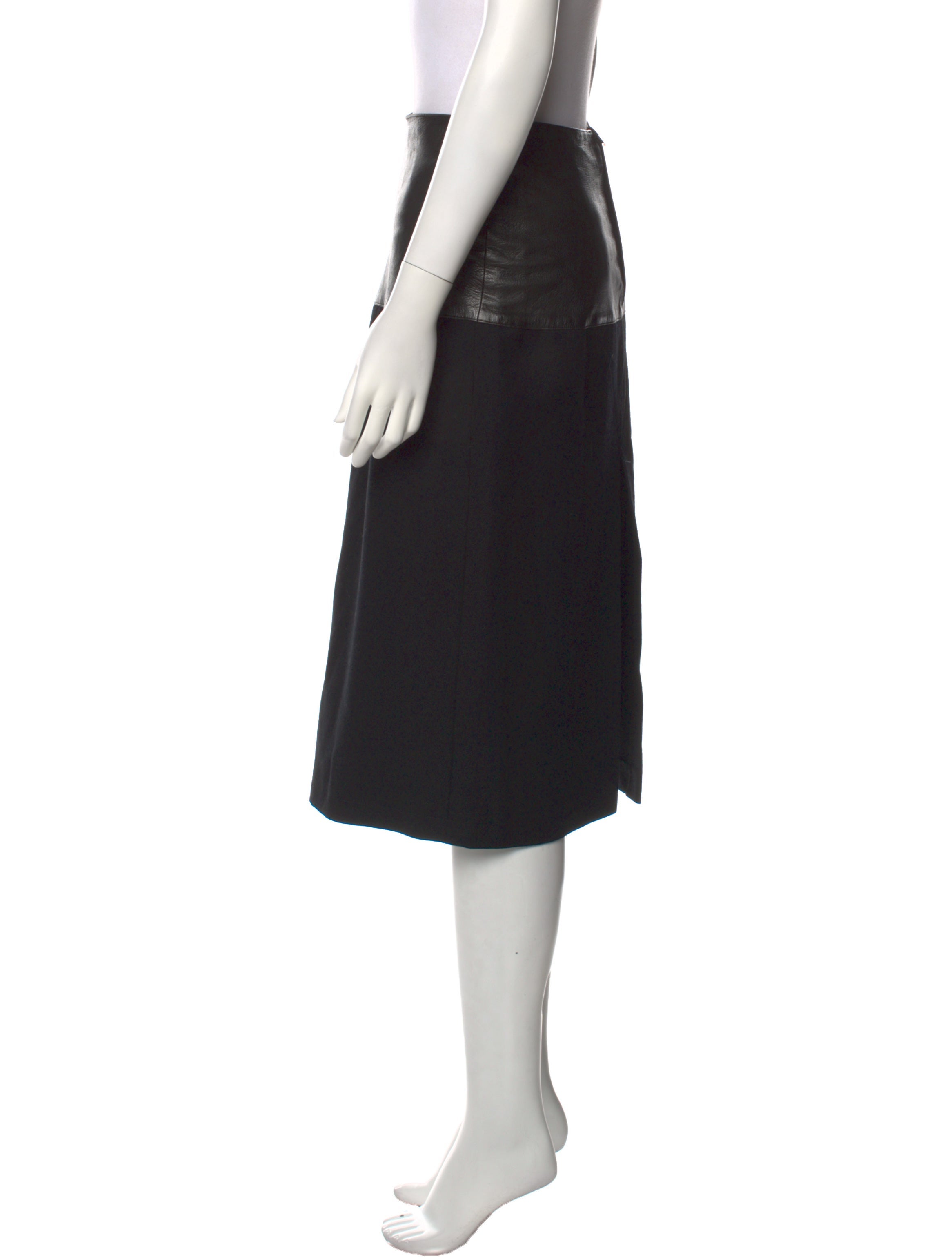 Claude Montana Vintage Knee-Length Skirt