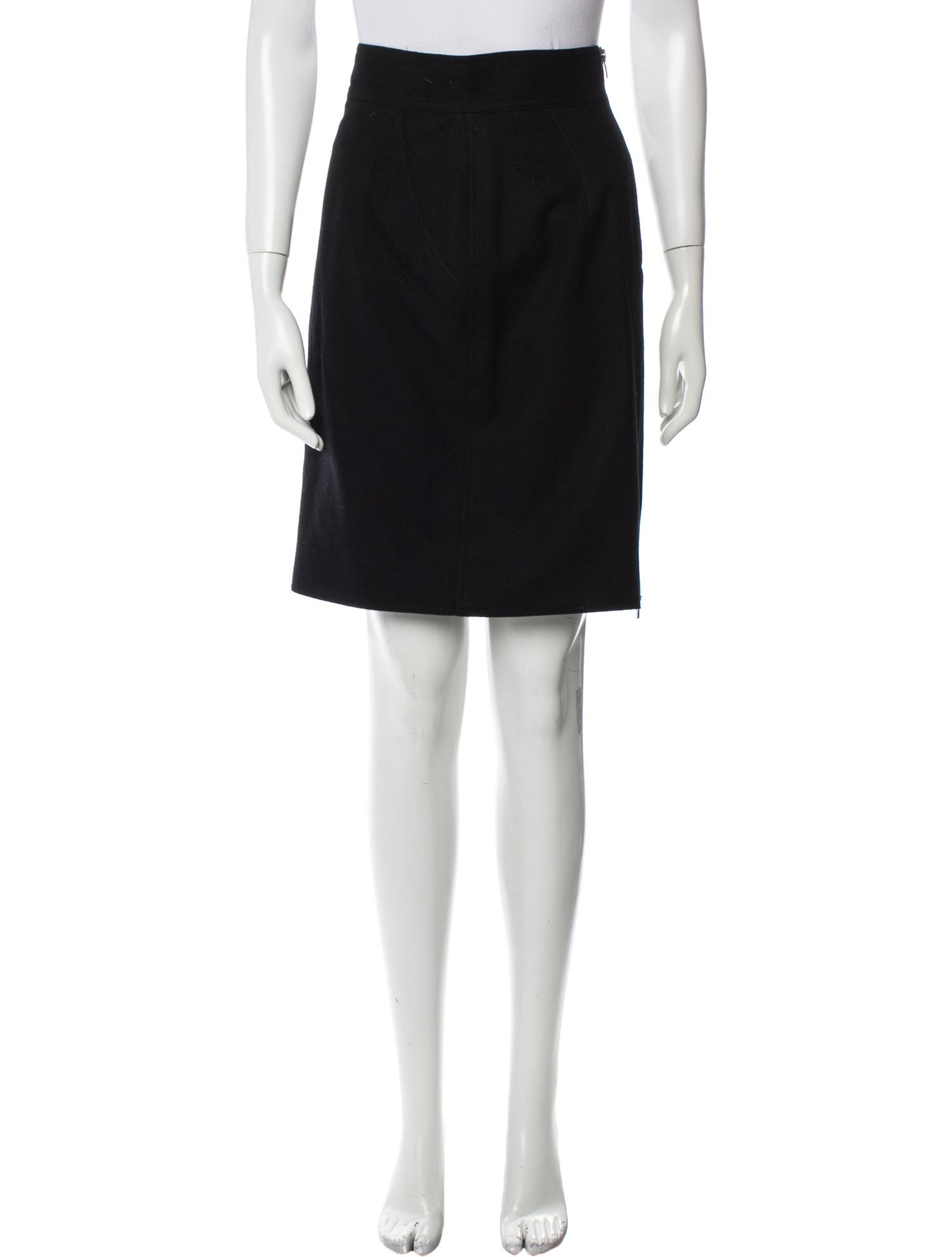 Claude Montana Vintage Knee-Length Skirt