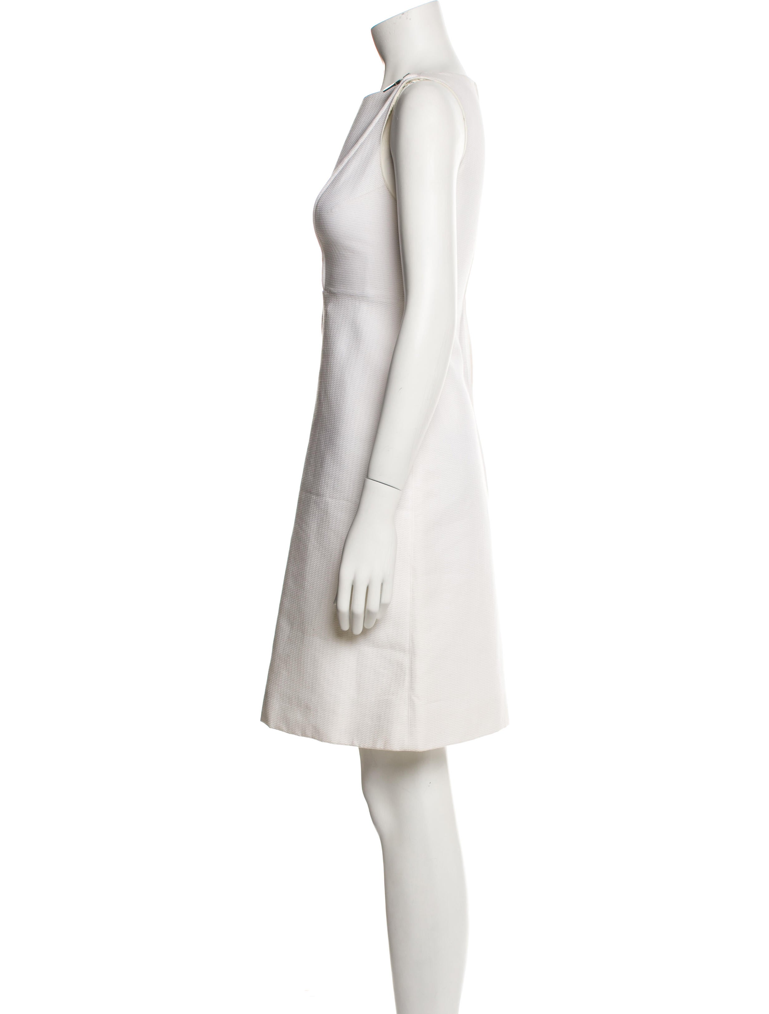 Claude Montana Bateau Neckline Mini Dress