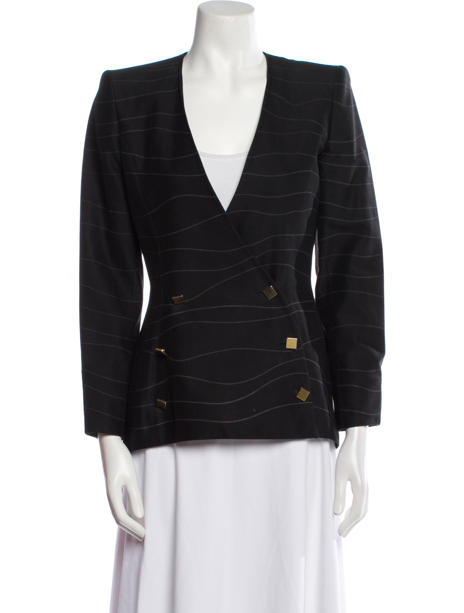 Claude Montana Plaid Print Blazer