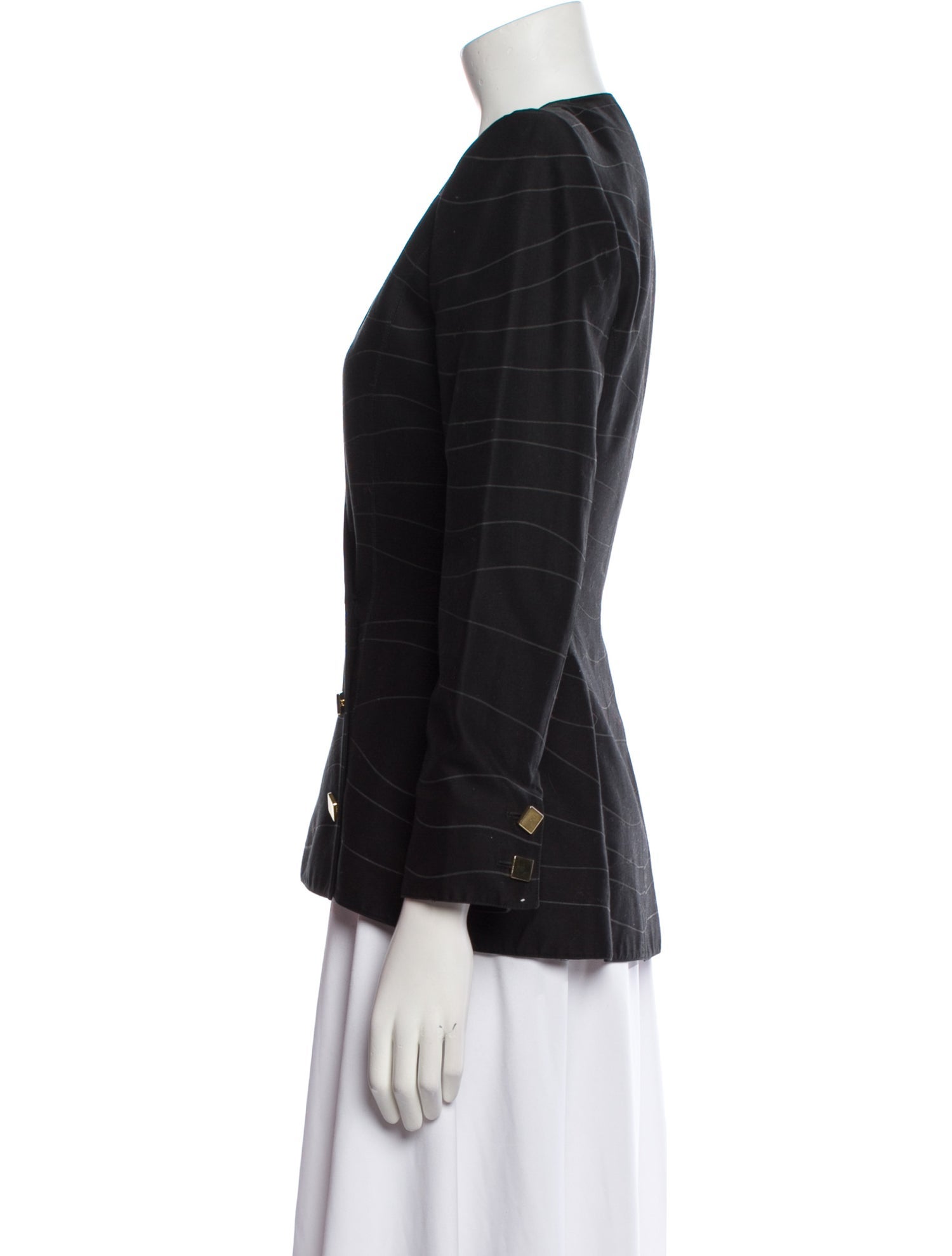 Claude Montana Plaid Print Blazer