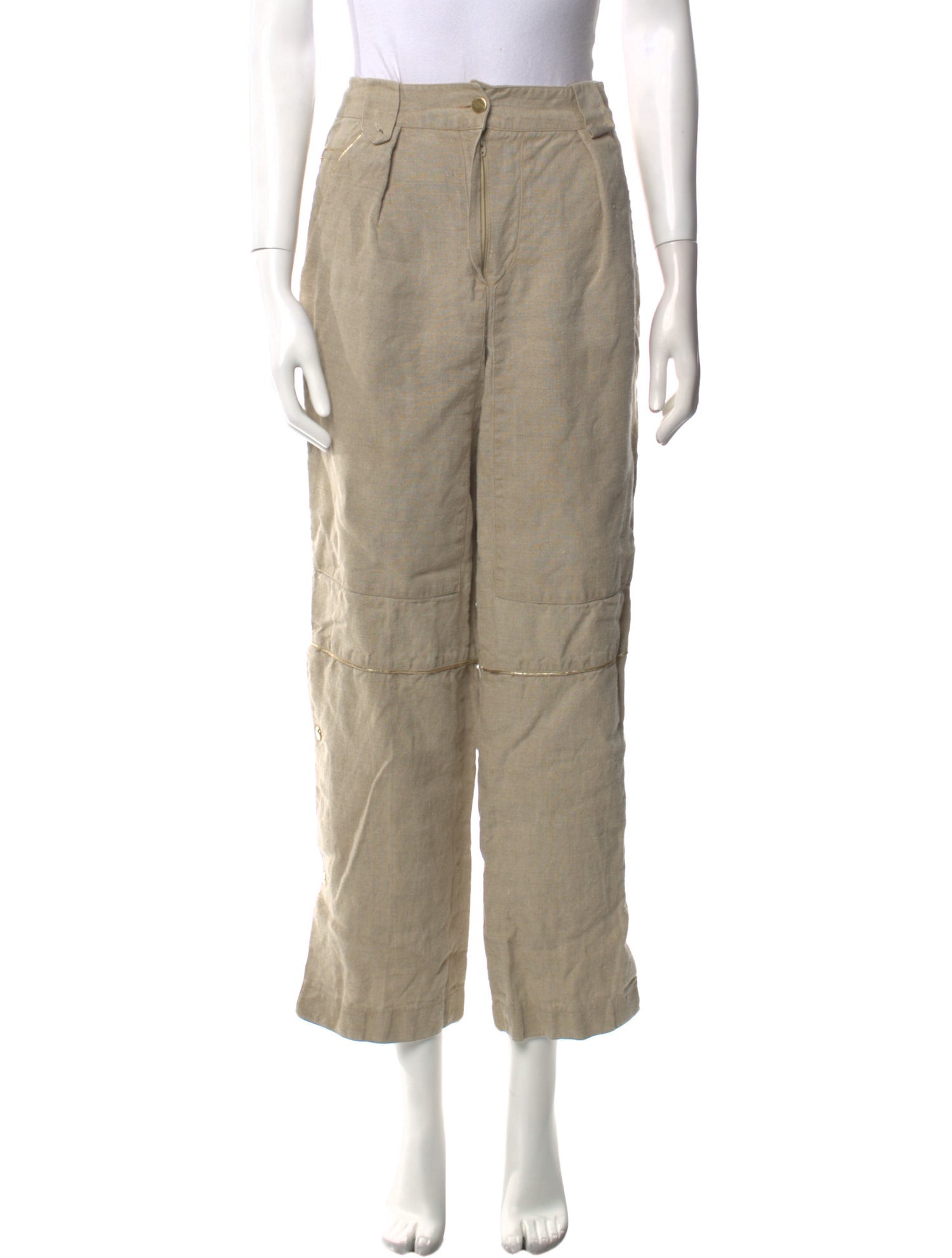 Claude Montana Alligator Wide Leg Pants