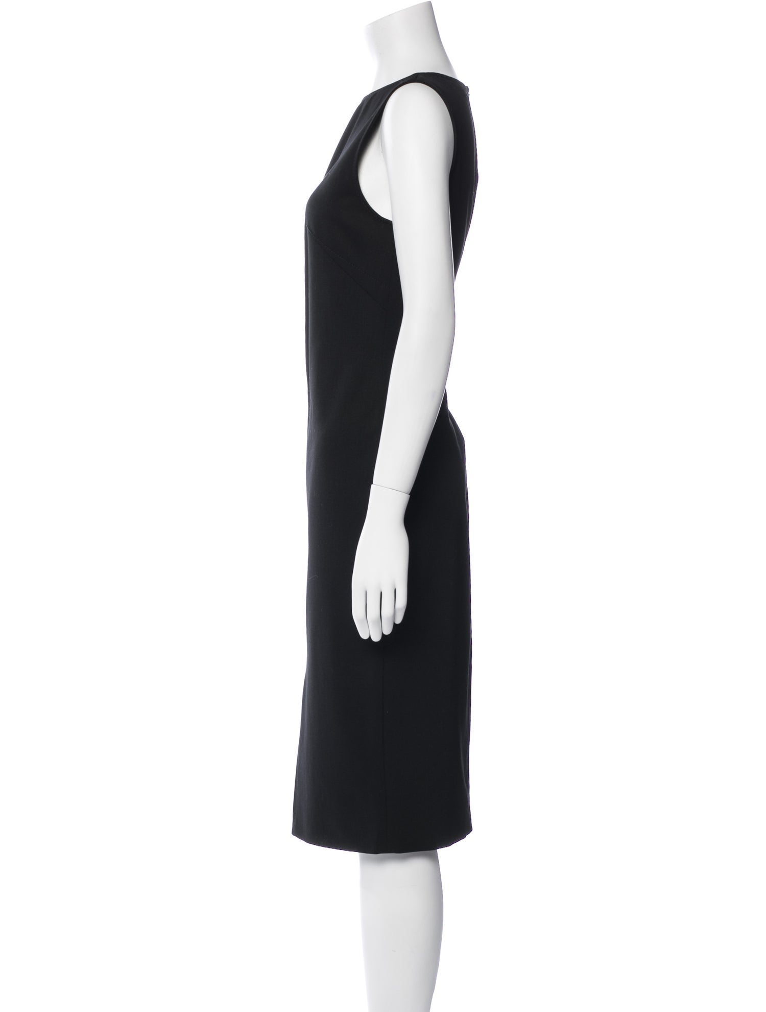 Claude Montana Bateau Neckline Midi Length Dress