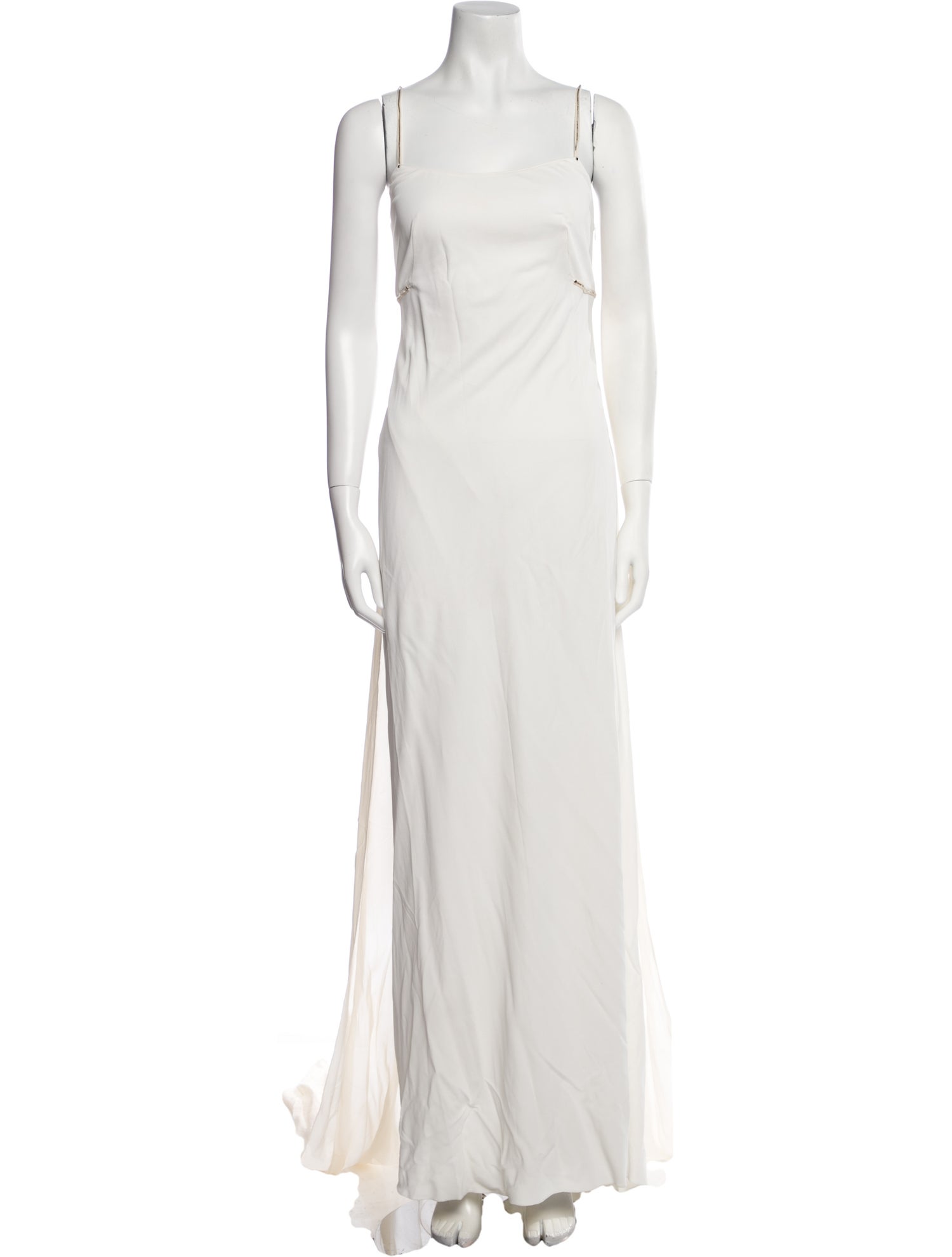 Claude Montana Square Neckline Long Dress