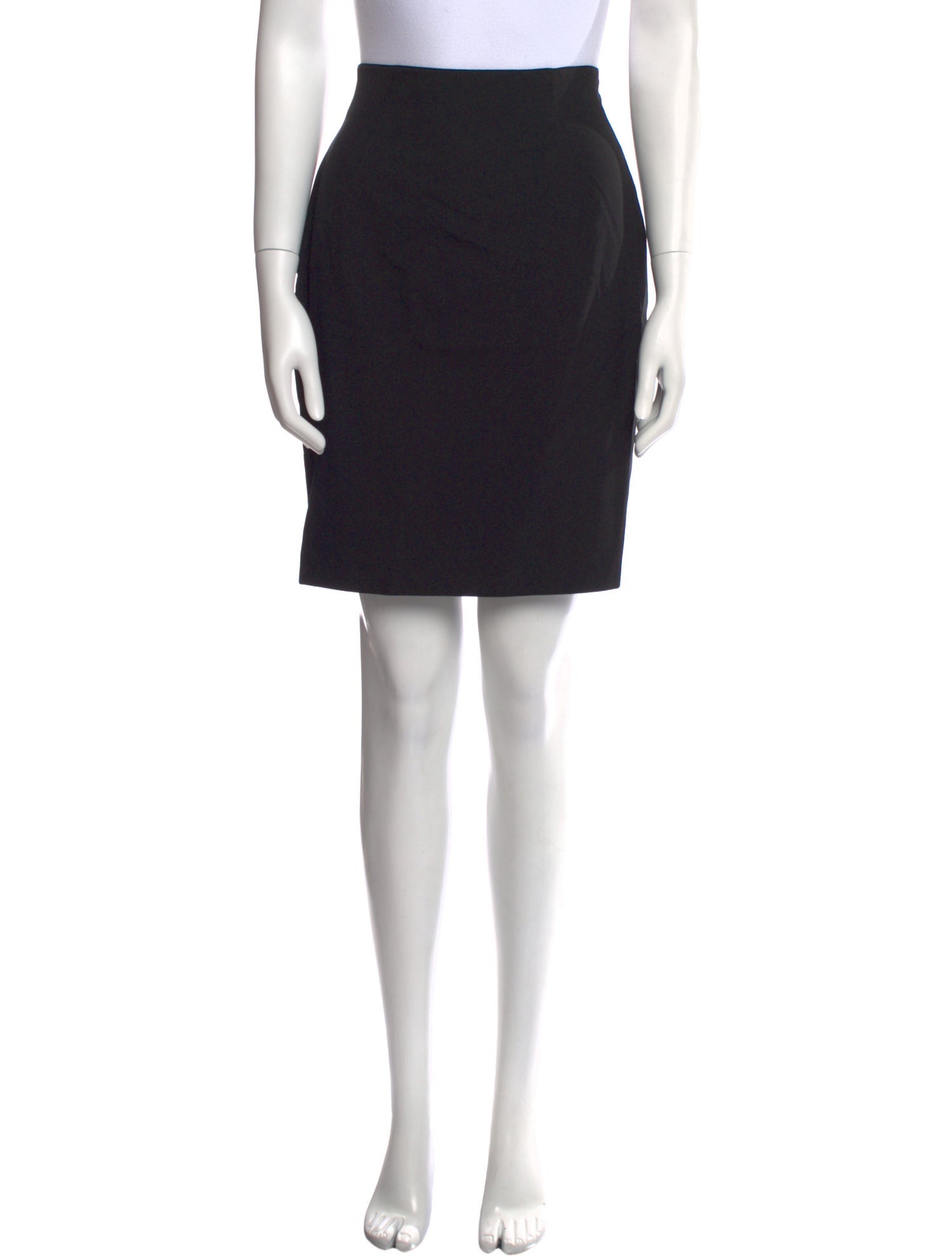 Claude Montana Ruffle Embellishment Knee-Length Skirt