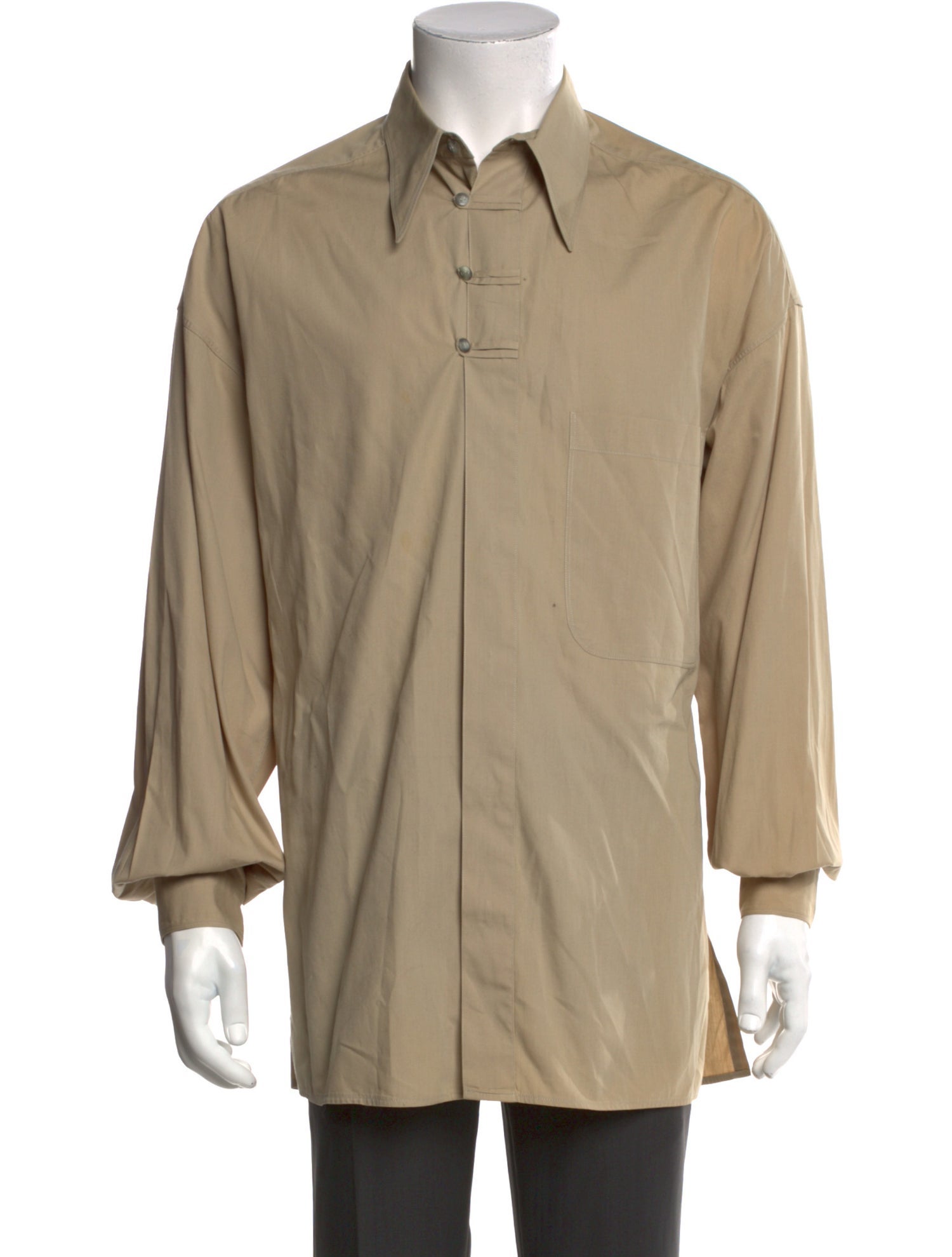 Claude Montana Vintage Long Sleeve Dress Shirt