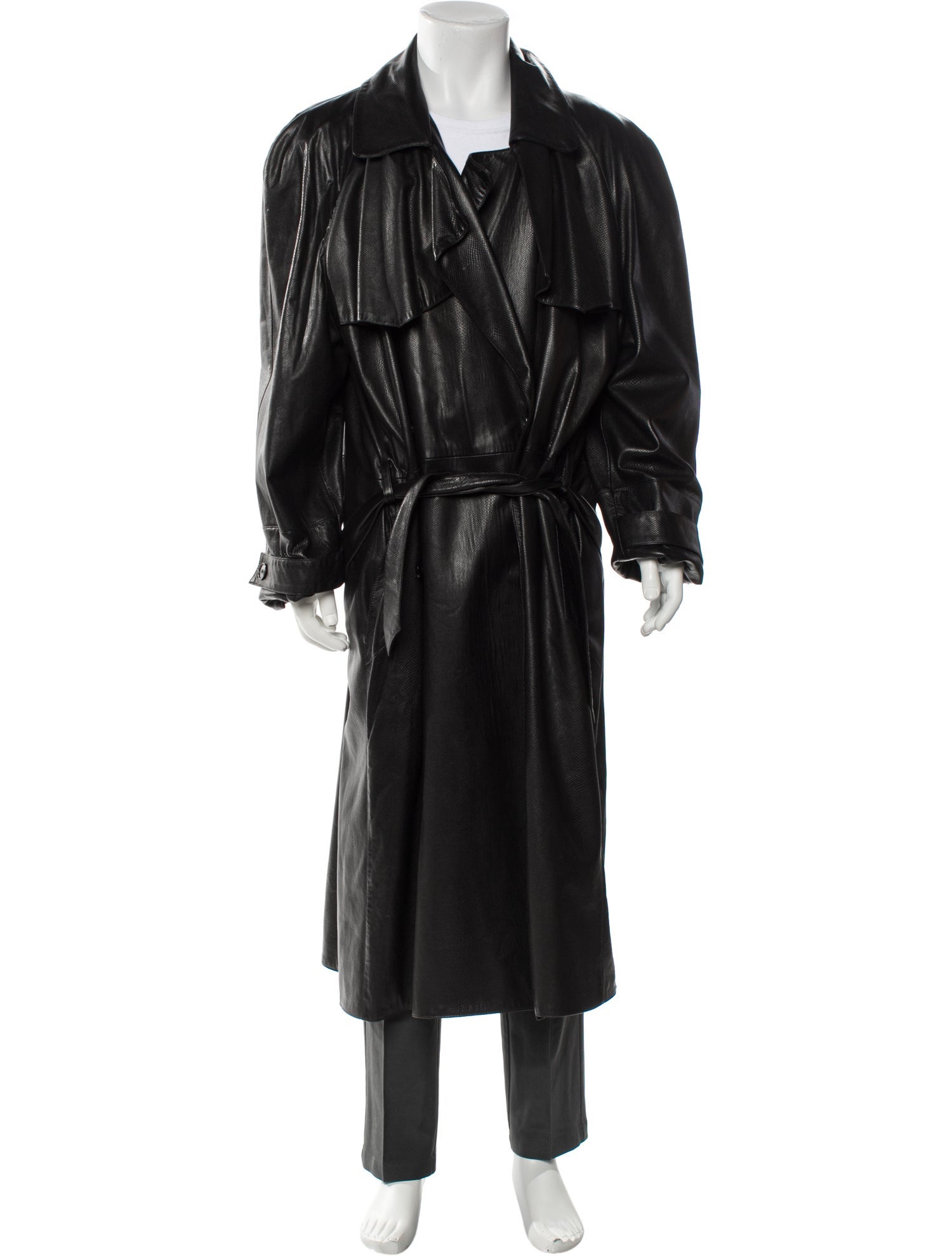 Claude Montana Vintage 1980's Trench Coat