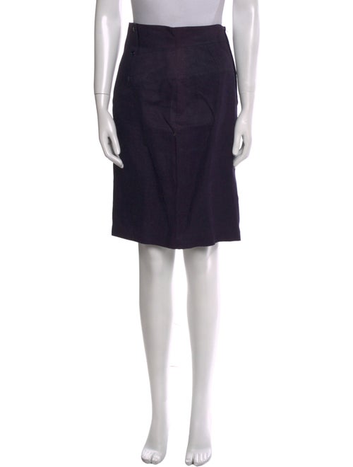 Claude Montana Linen Knee-Length Skirt