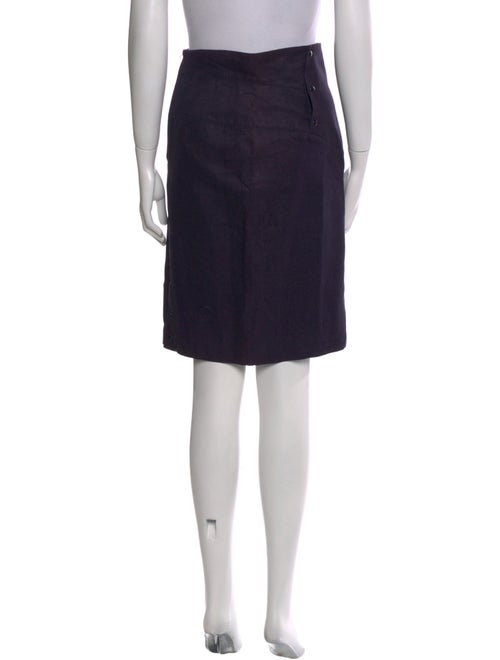 Claude Montana Linen Knee-Length Skirt