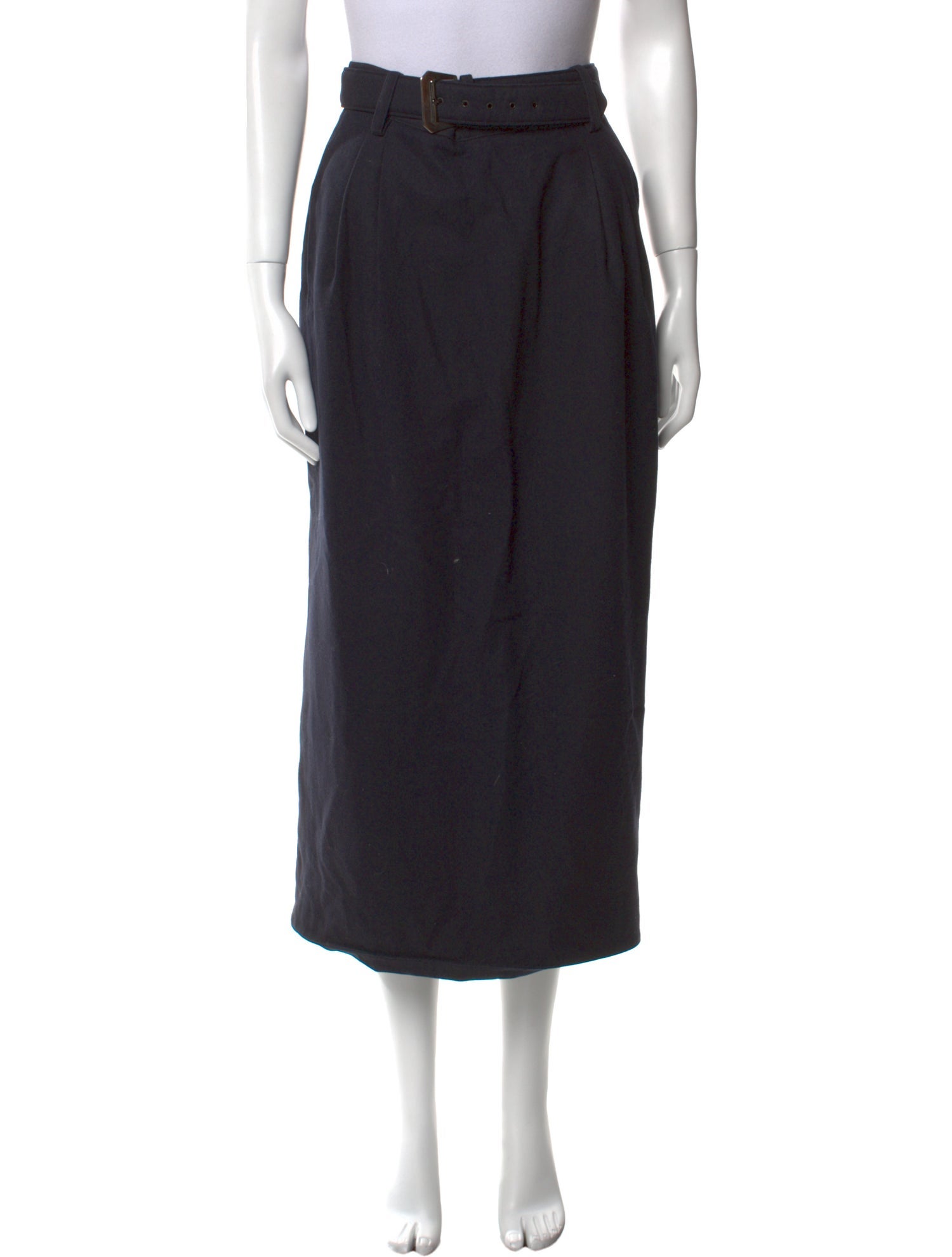 Claude Montana Wool Midi Length Skirt