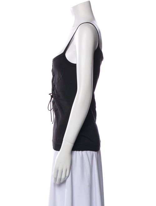 Claude Montana Square Neckline Sleeveless Top