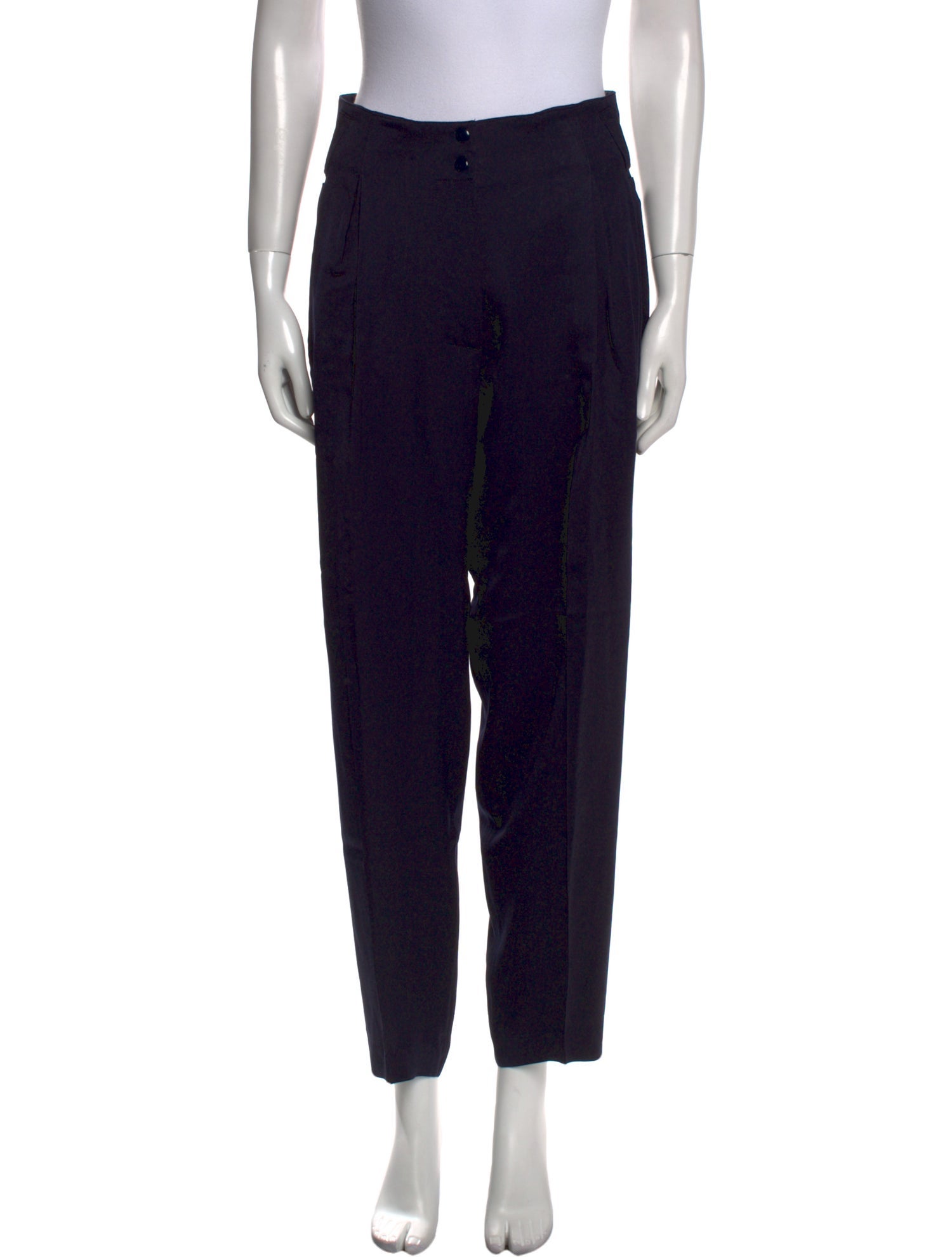 Claude Montana Wool Straight Leg Pants