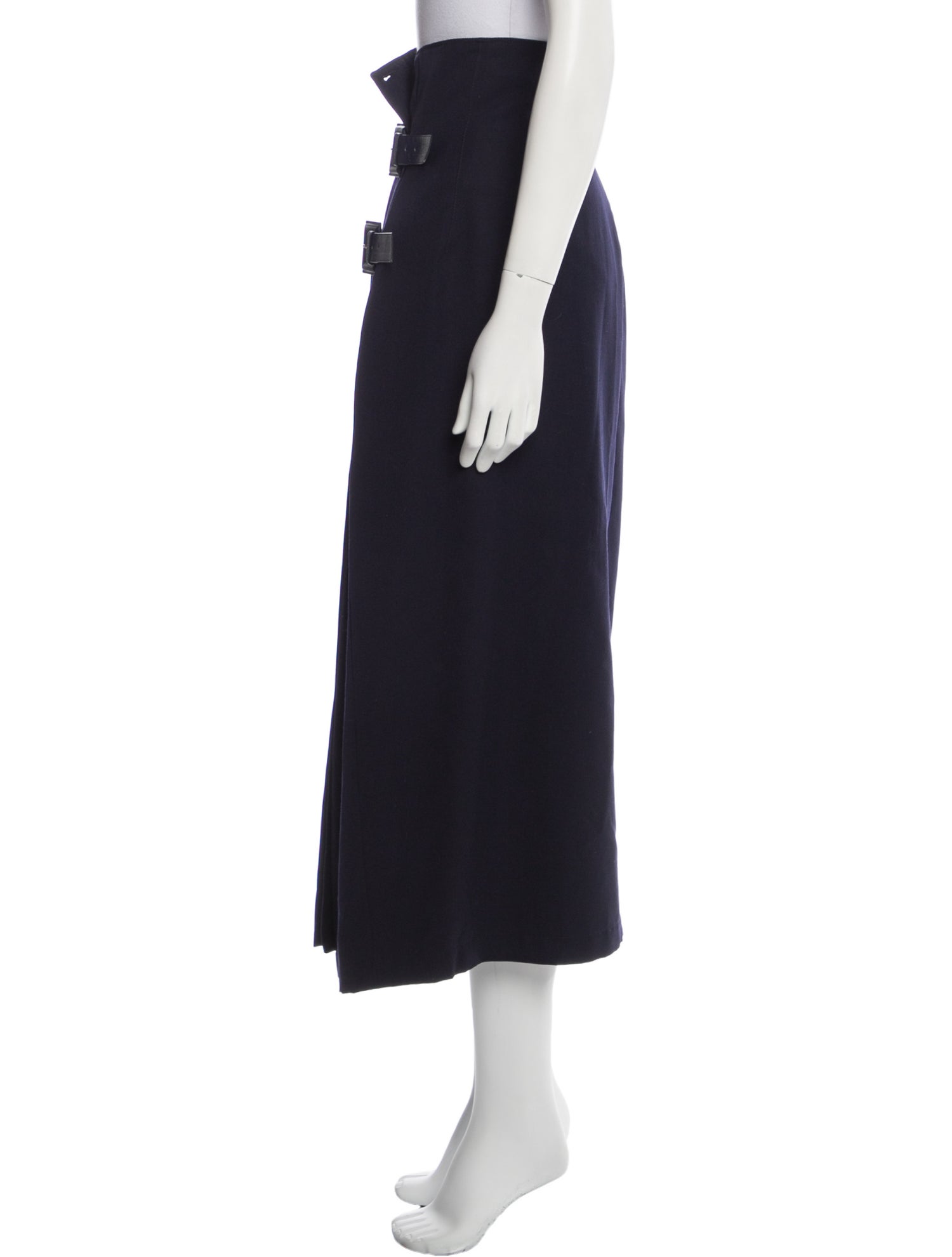 Claude Montana Wool Midi Length Skirt