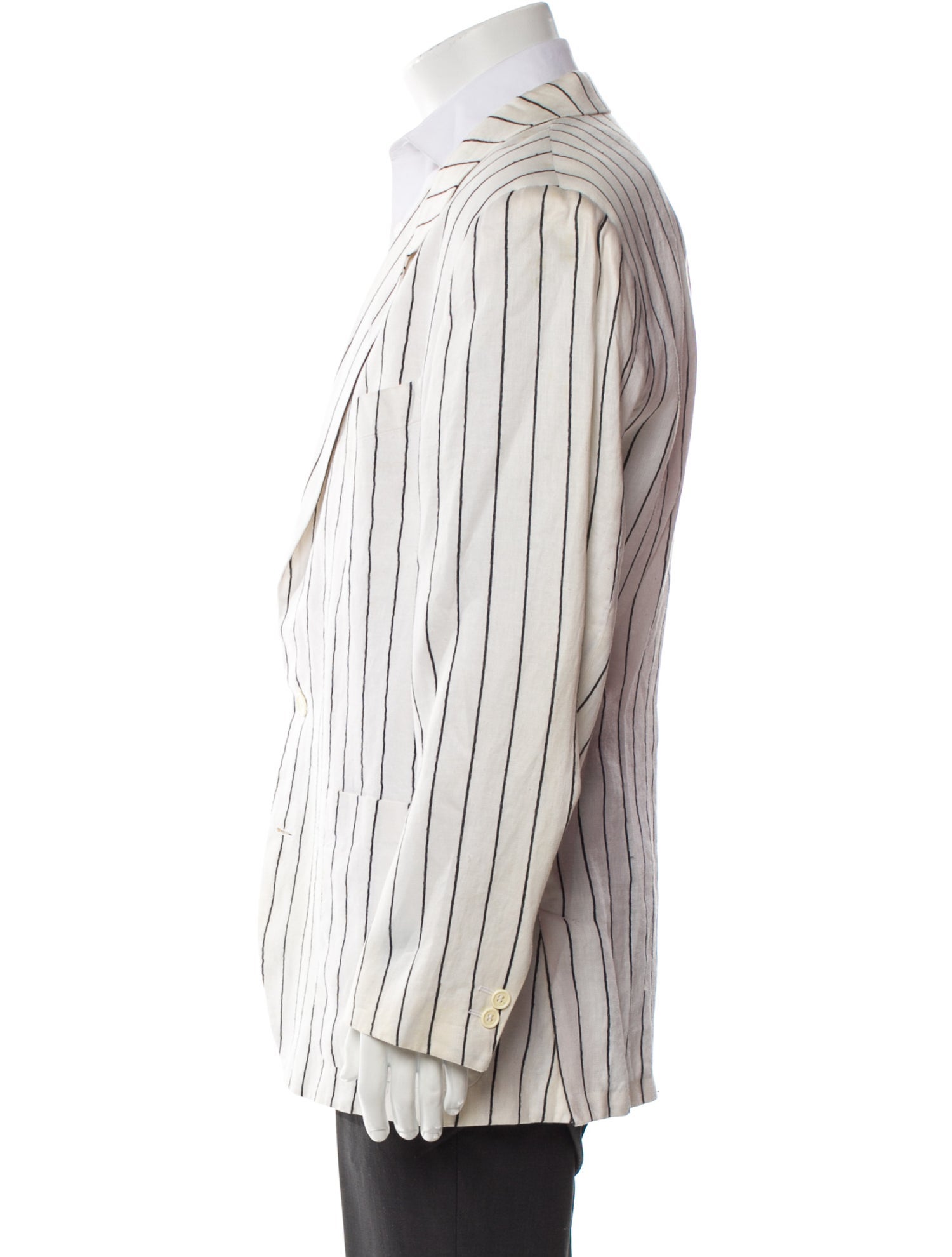 Claude Montana Linen Striped Blazer