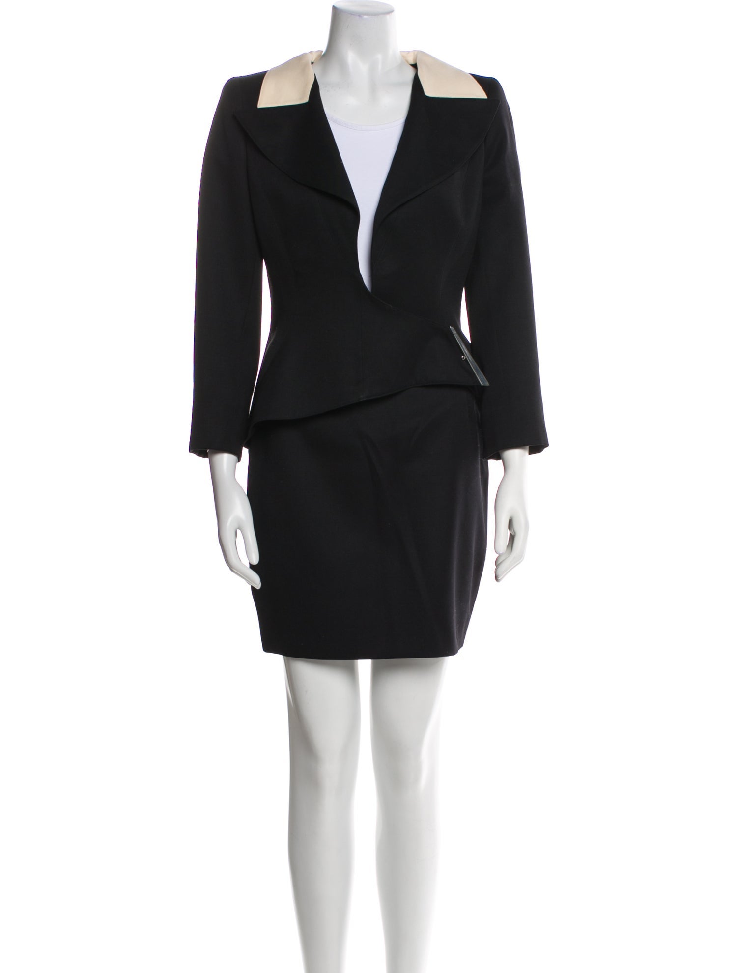 Claude Montana Printed Skirt Suit