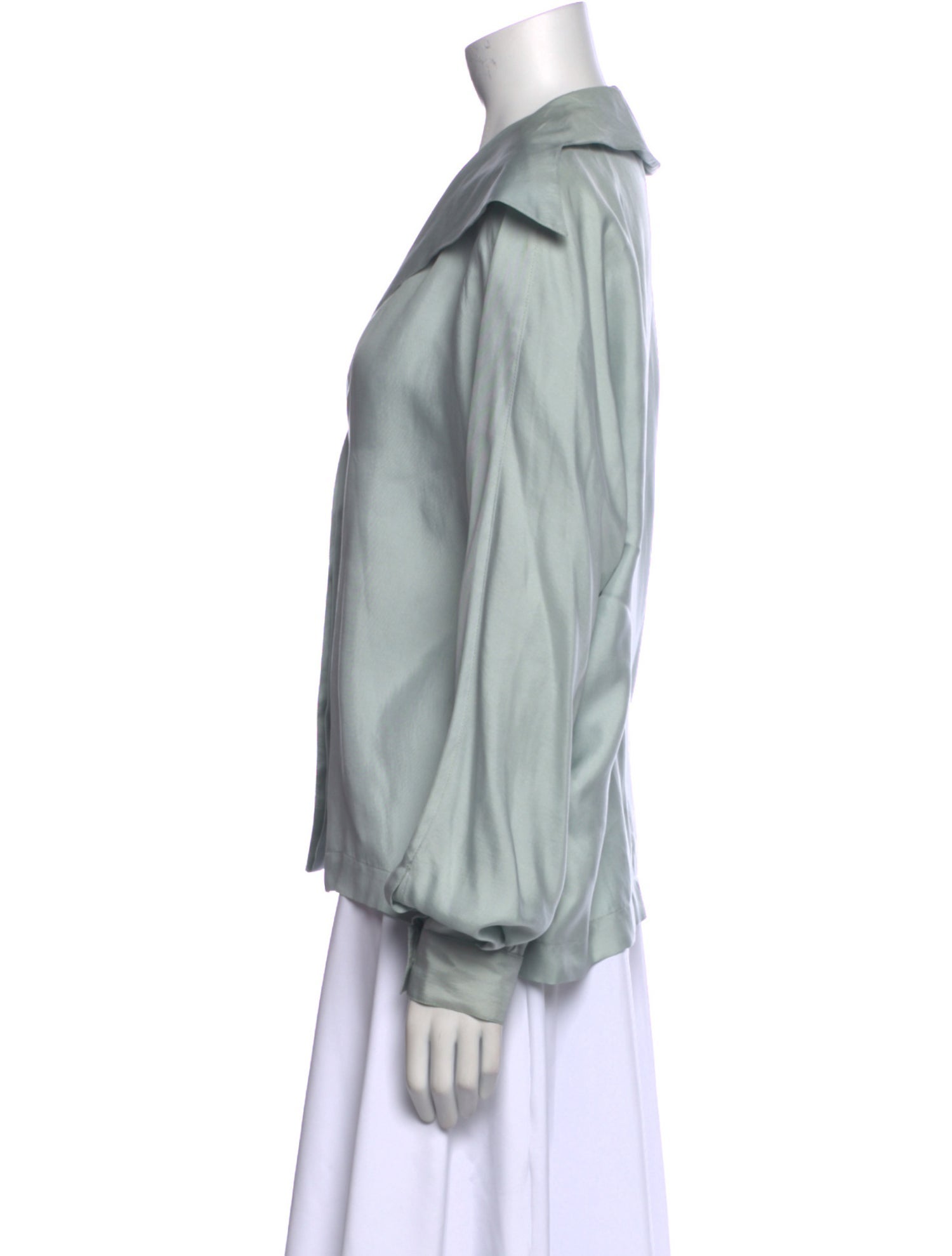 Claude Montana Silk V-Neck Blouse