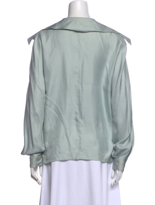 Claude Montana Silk V-Neck Blouse