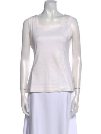 Claude Montana Square Neckline Sleeveless Top