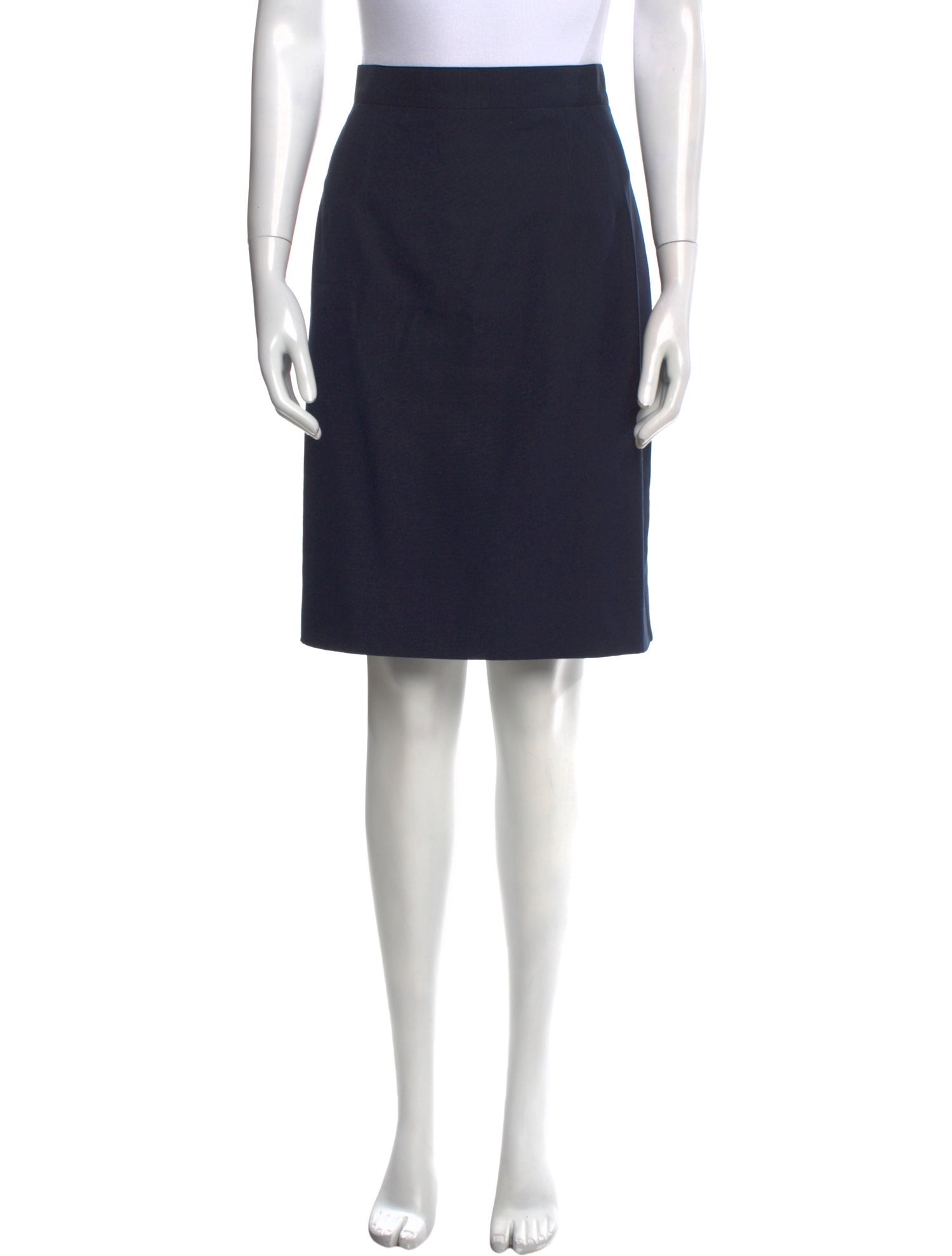 Claude Montana Ruffle Embellishment Knee-Length Skirt