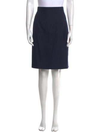 Claude Montana Ruffle Embellishment Knee-Length Skirt