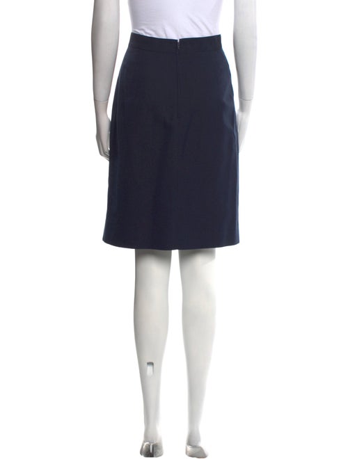 Claude Montana Ruffle Embellishment Knee-Length Skirt