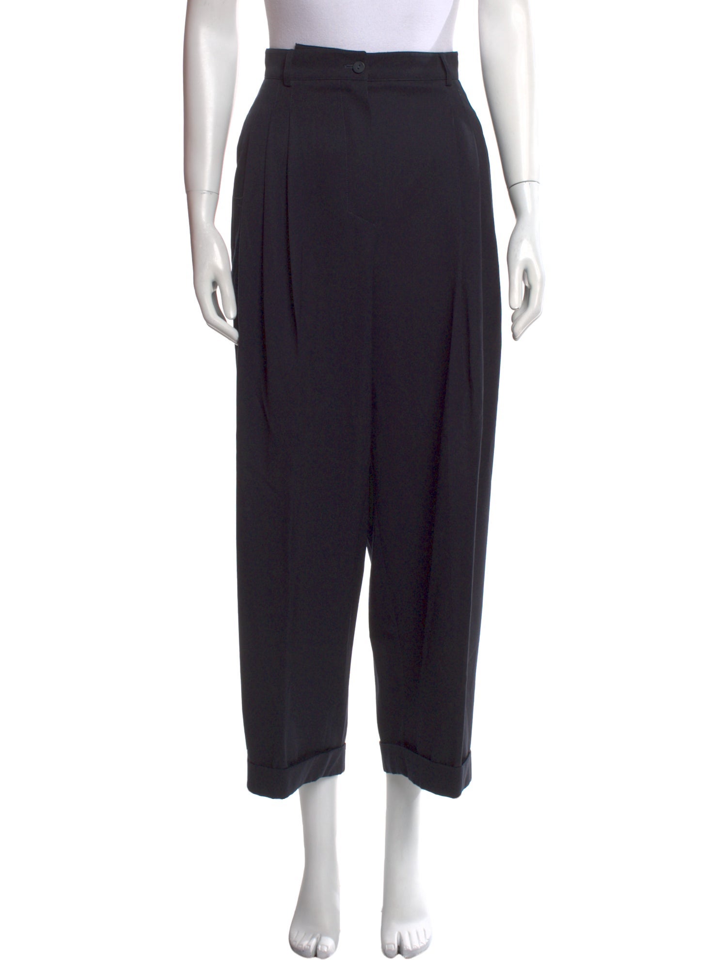 Claude Montana Wool Wide Leg Pants