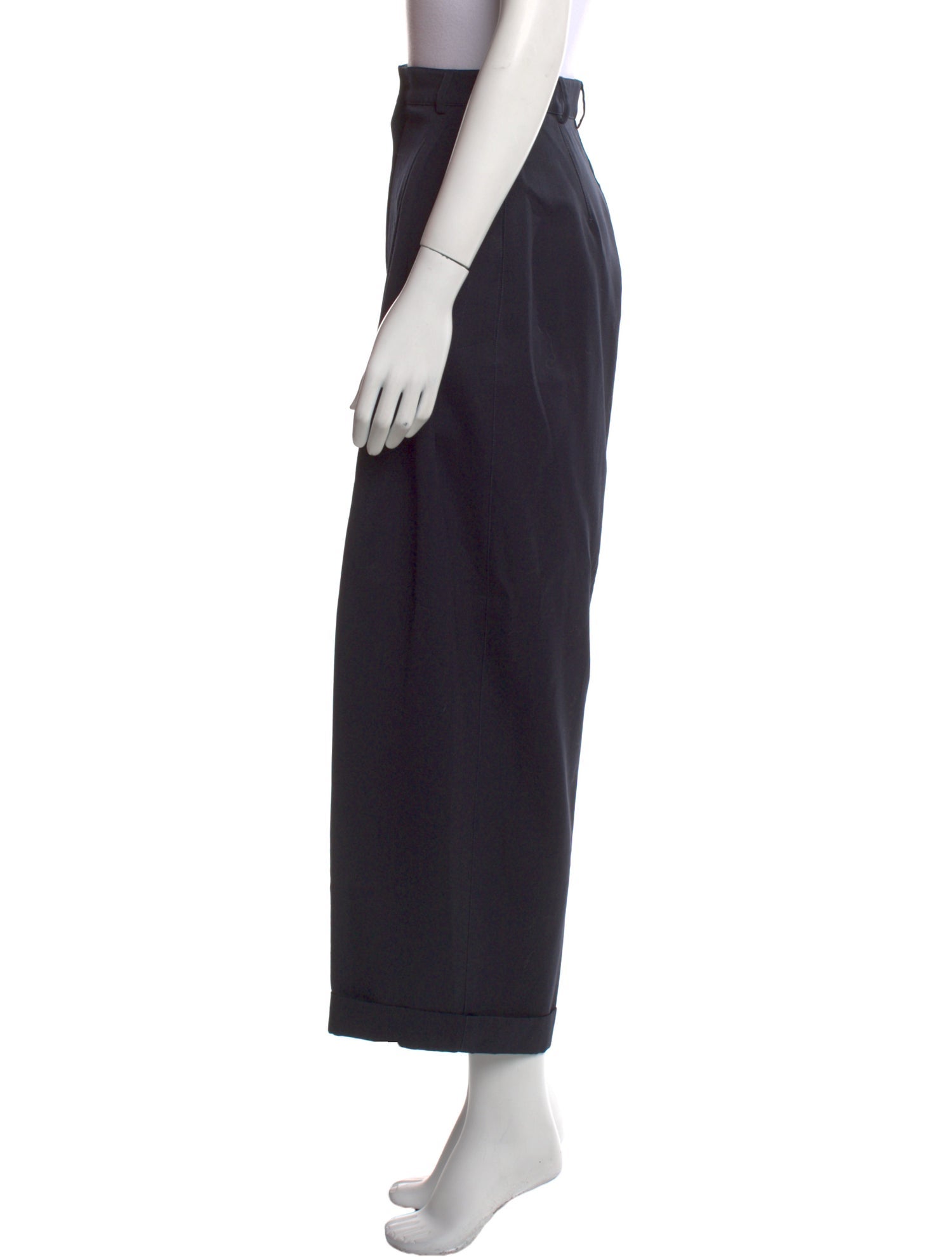 Claude Montana Wool Wide Leg Pants