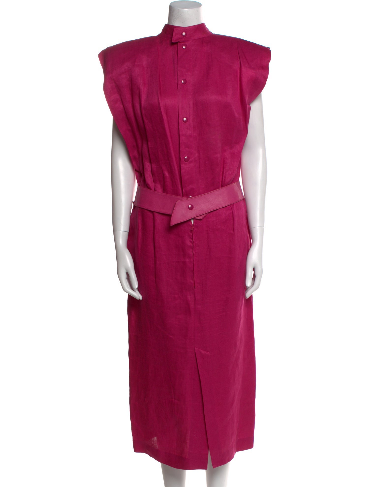 Claude Montana Linen Long Dress