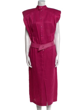 Claude Montana Linen Long Dress