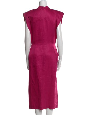 Claude Montana Linen Long Dress