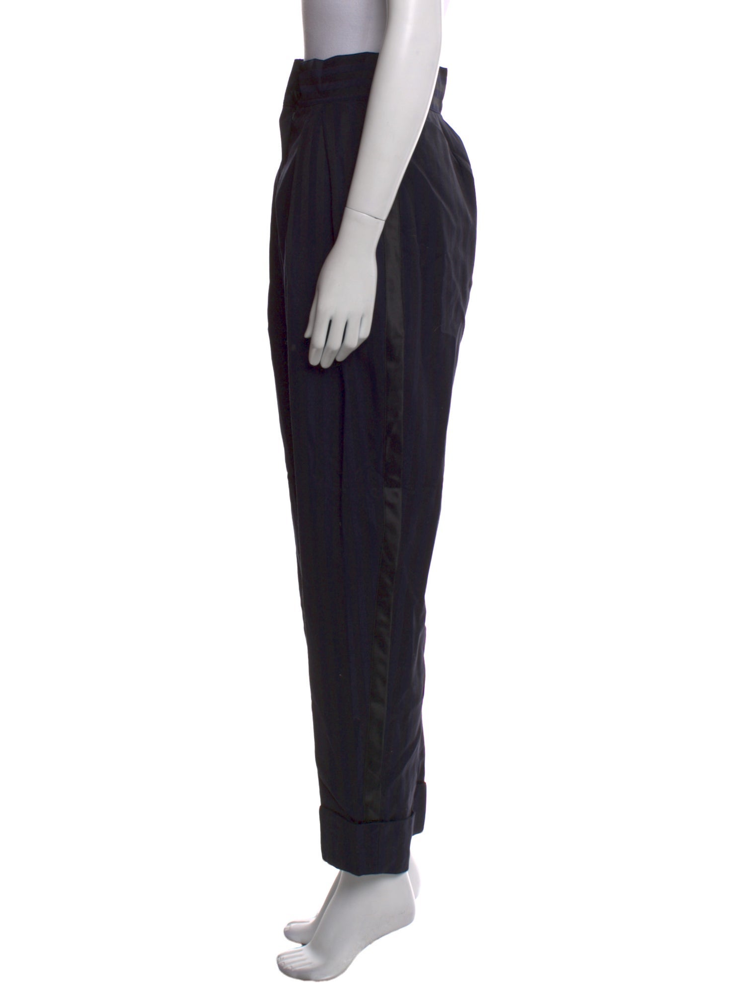 Claude Montana Wool Straight Leg Pants