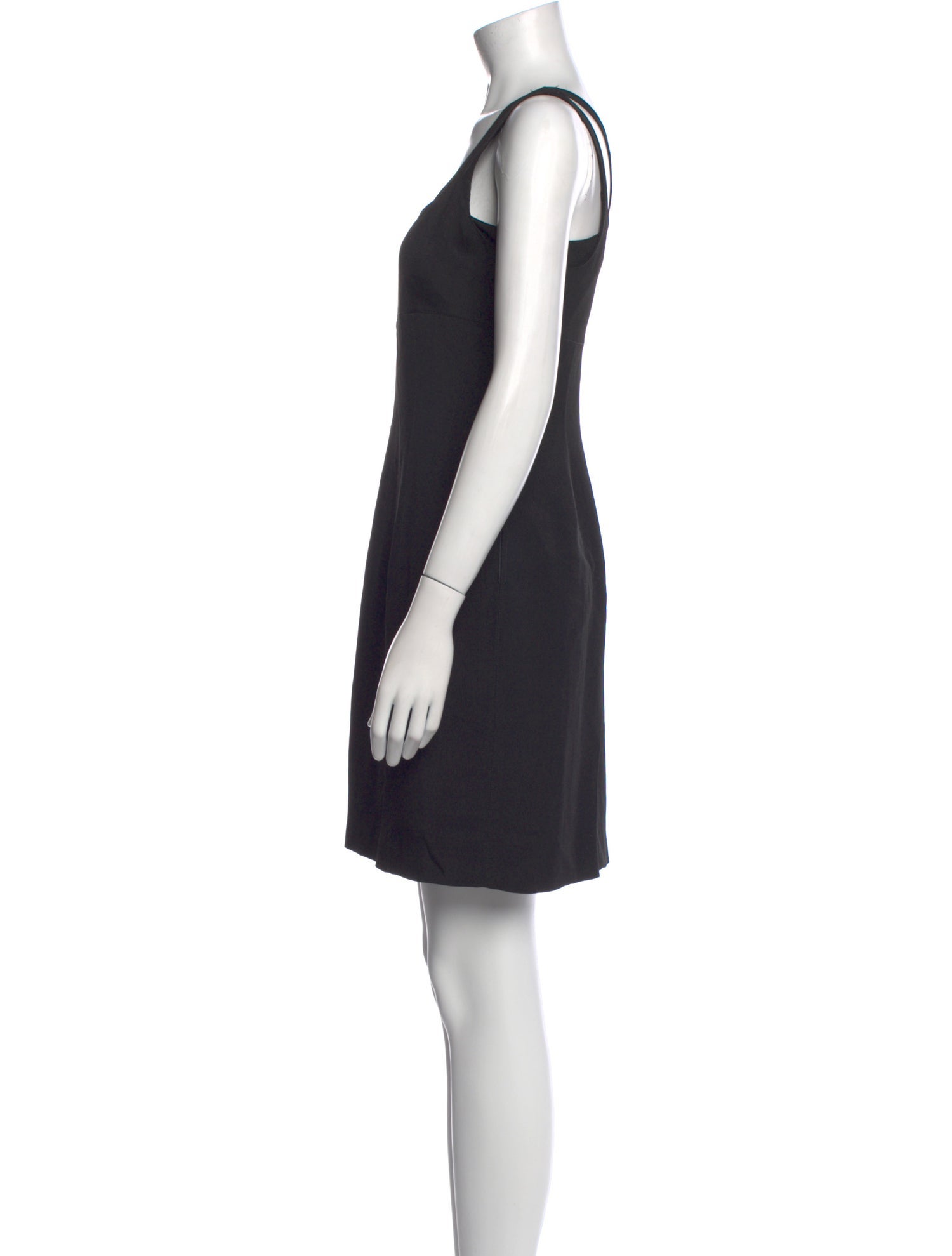 Claude Montana Square Neckline Mini Dress