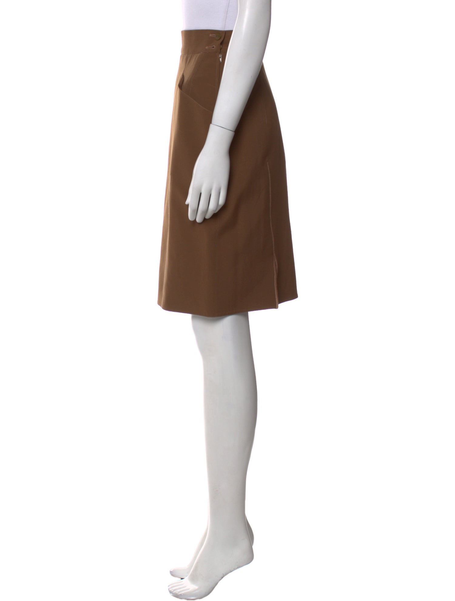 Claude Montana Wool Knee-Length Skirt
