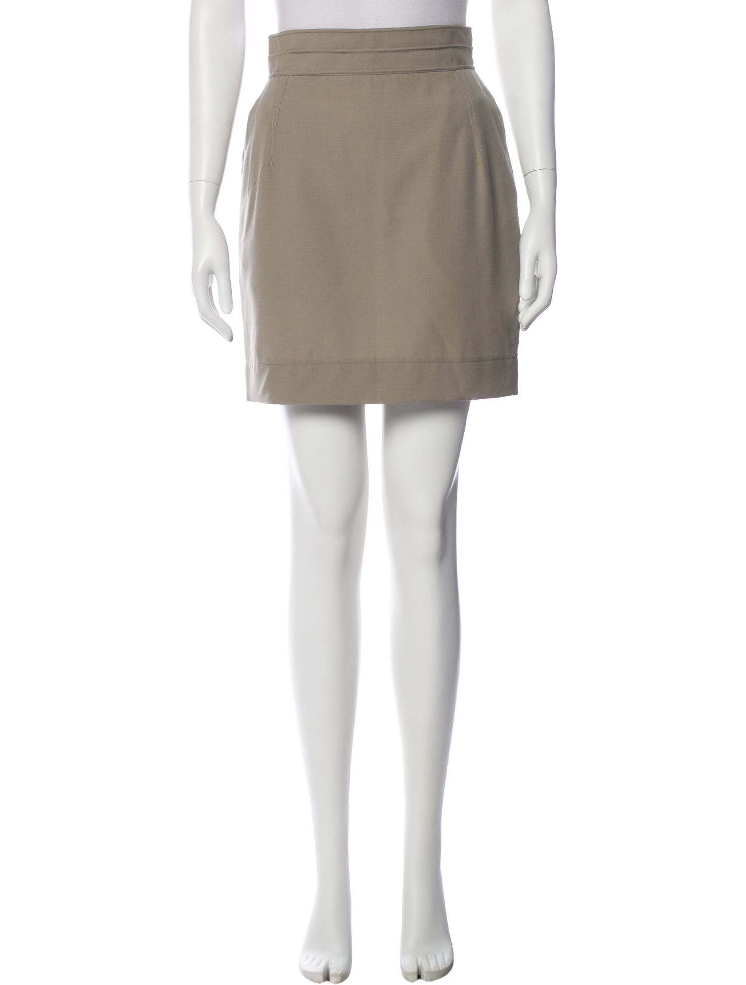 Claude Montana Wool Mini Skirt