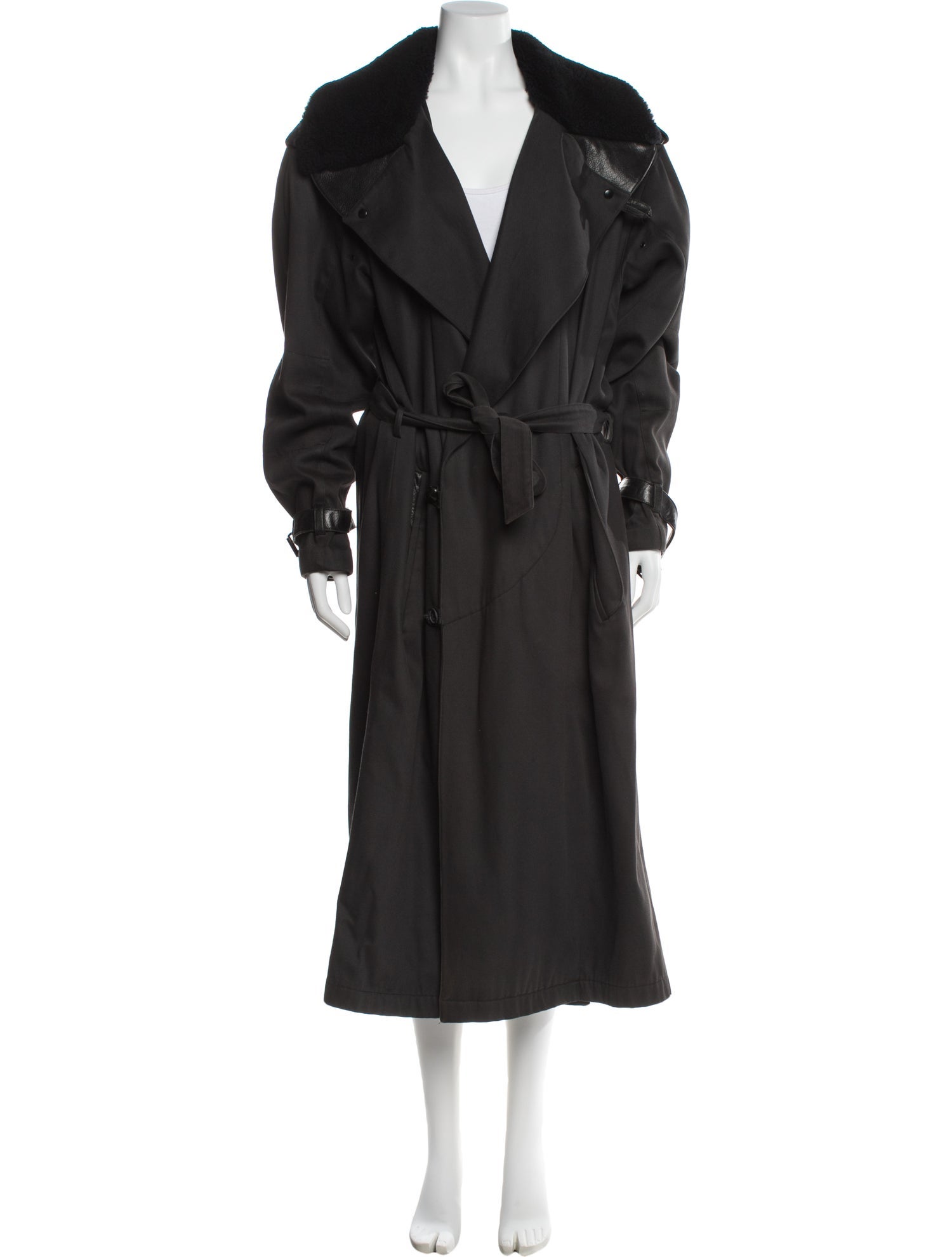 Claude Montana Vintage 1980's Trench Coat