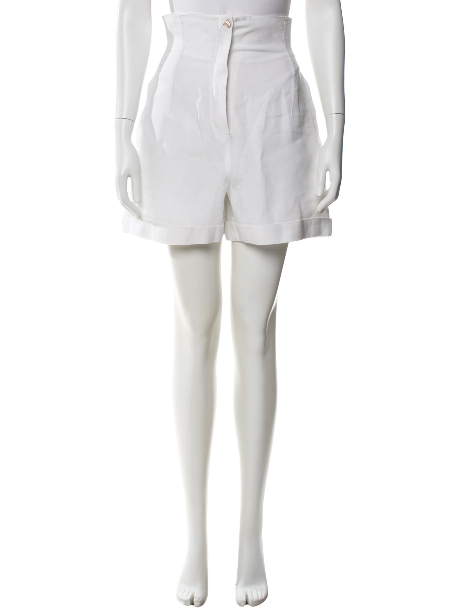 Claude Montana Linen Mini Shorts