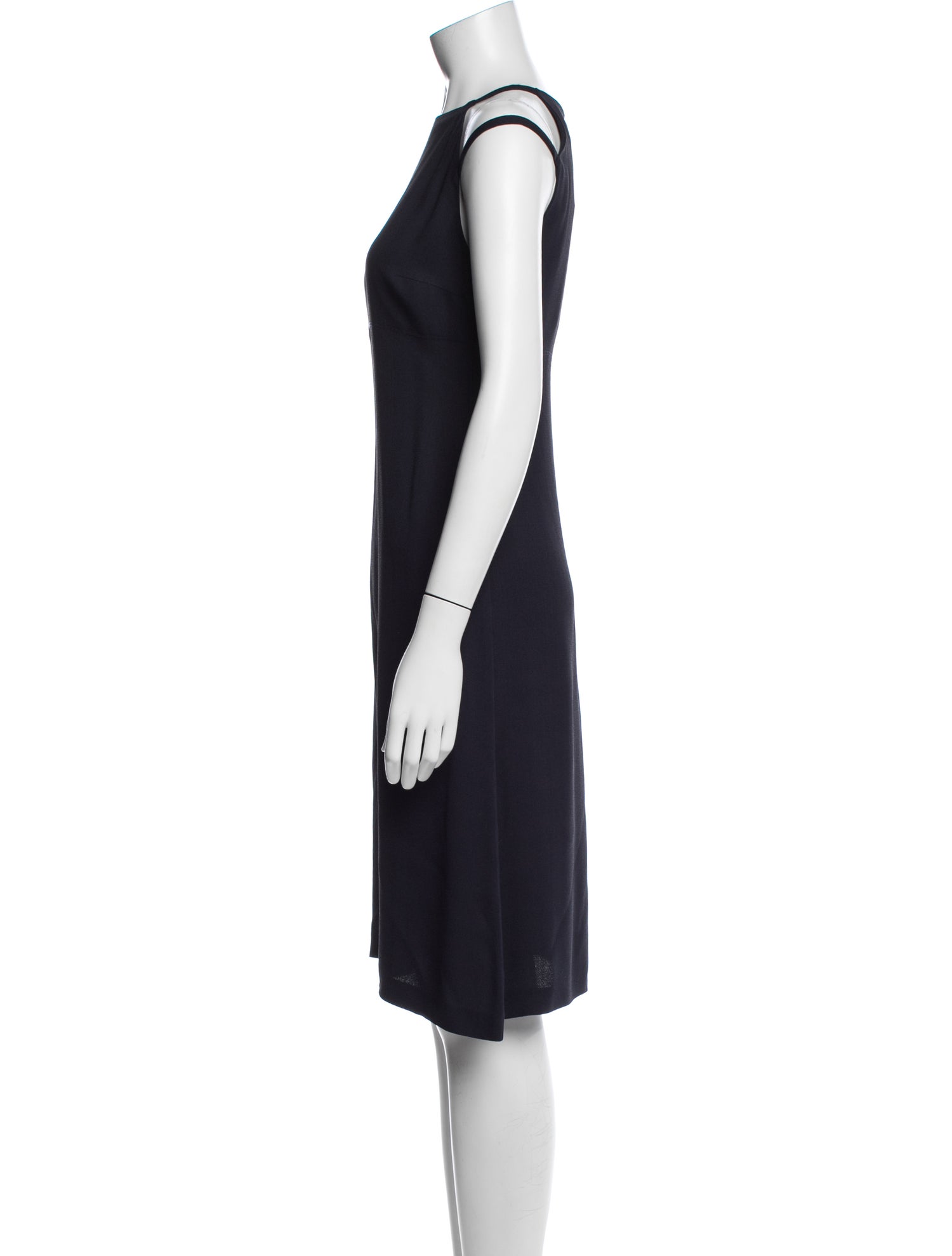 Claude Montana Asymmetrical Knee-Length Dress