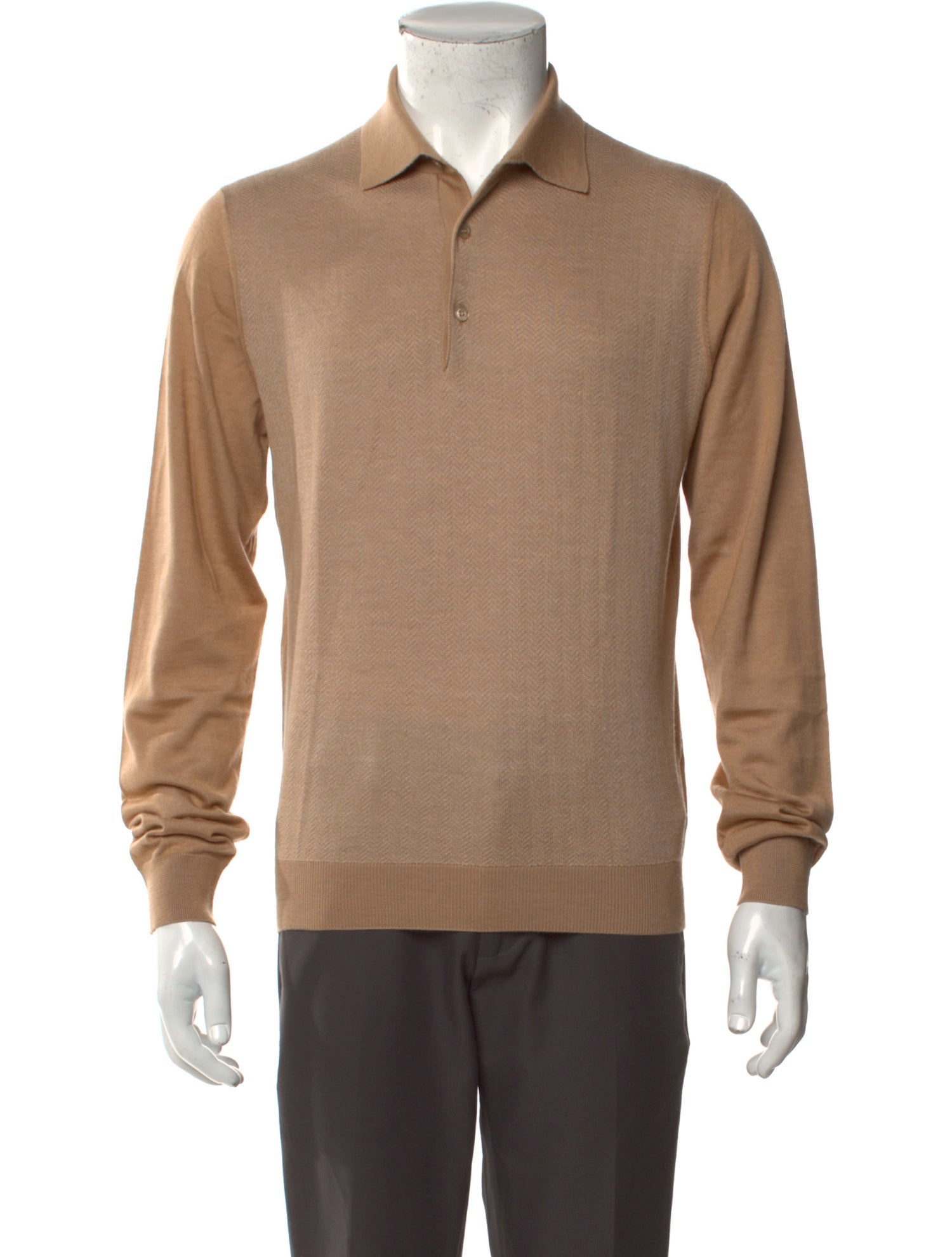 Cifonelli Cashmere Crew Neck Polo Shirt