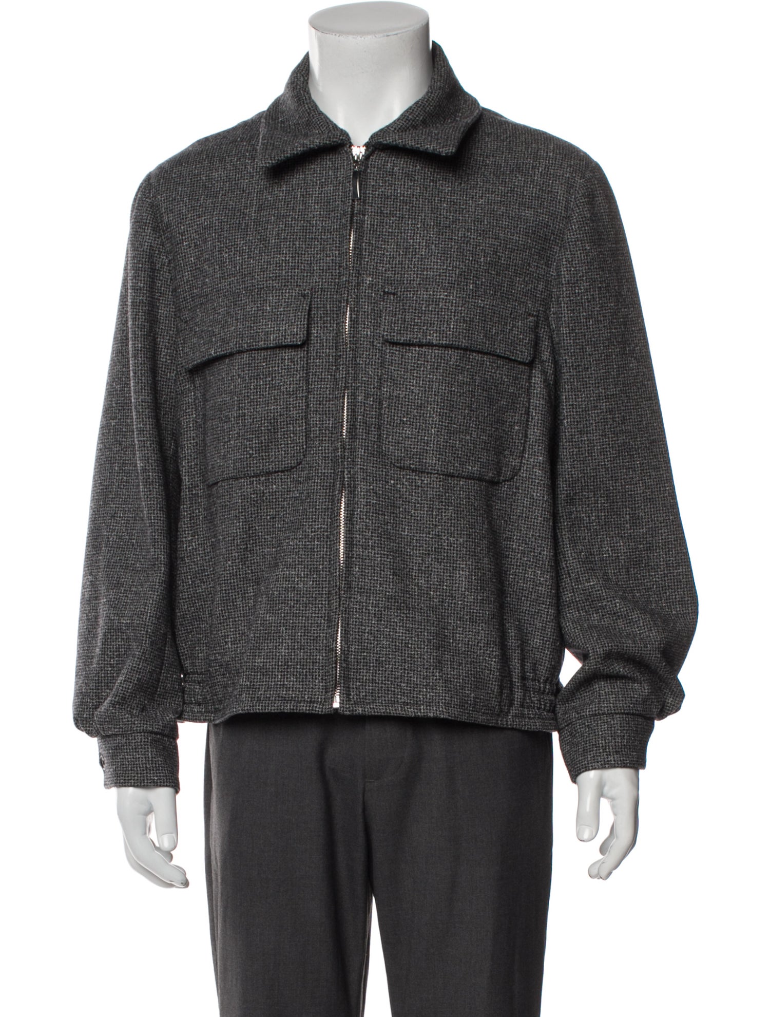 Cifonelli Plaid Print Utility Jacket