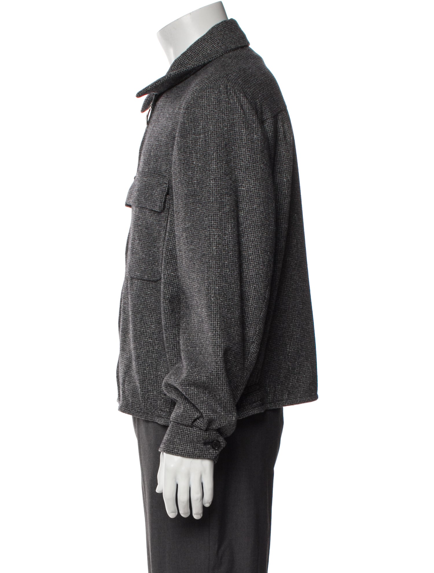 Cifonelli Plaid Print Utility Jacket