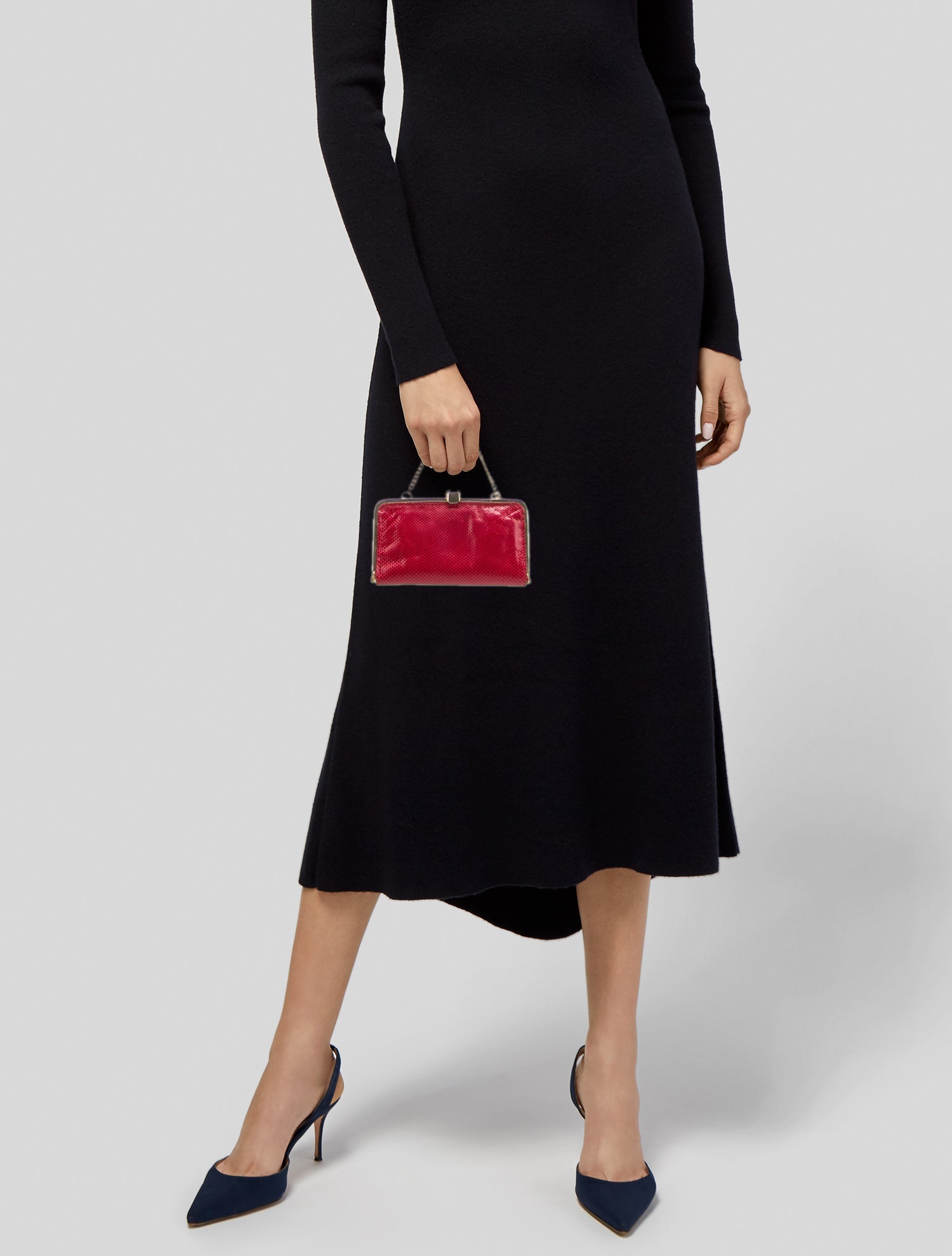 Clara Kasavina Snakeskin Top Handle Bag