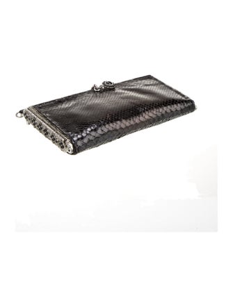 Clara Kasavina Snakeskin Top Handle Bag