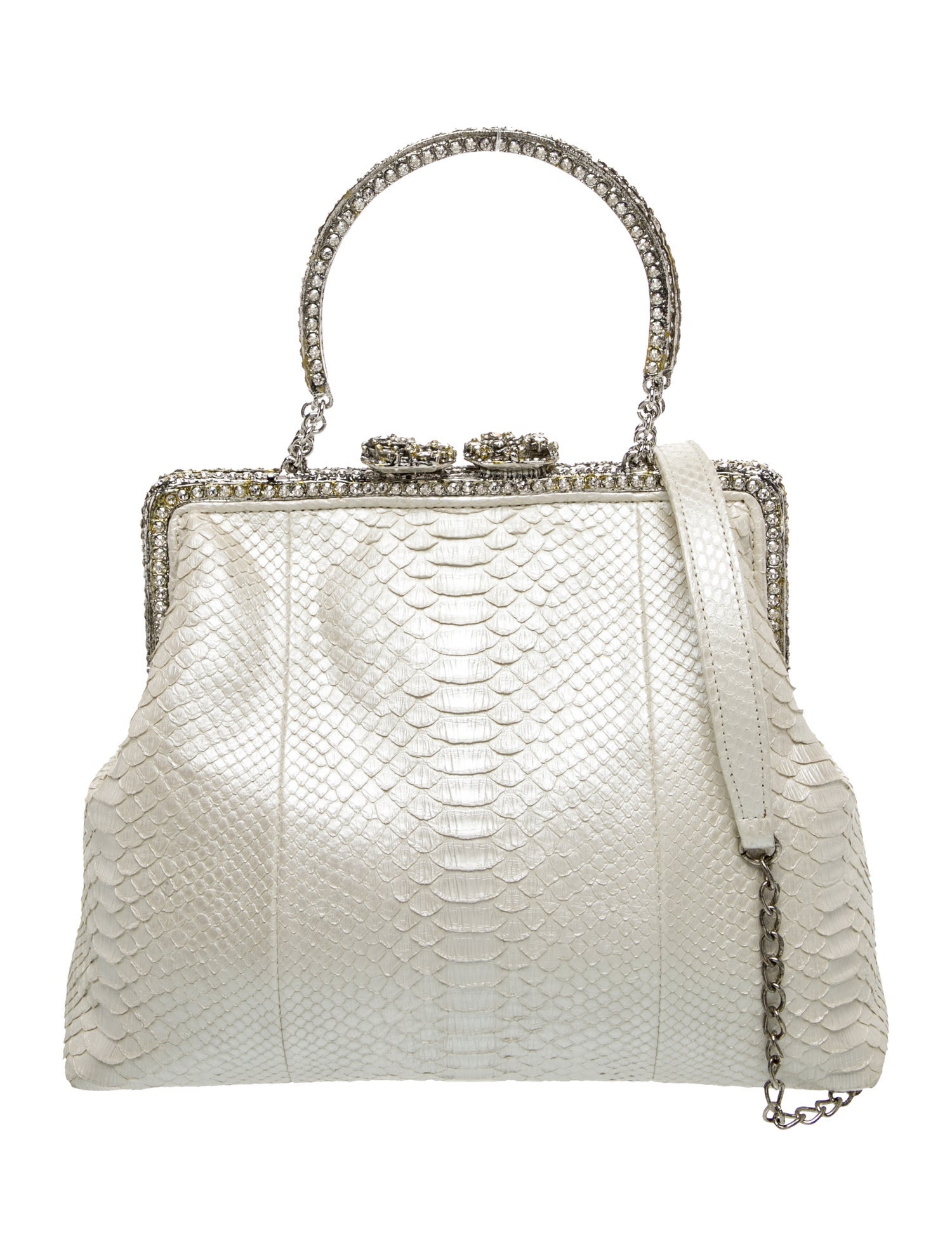 Clara Kasavina Snakeskin Top Handle Bag