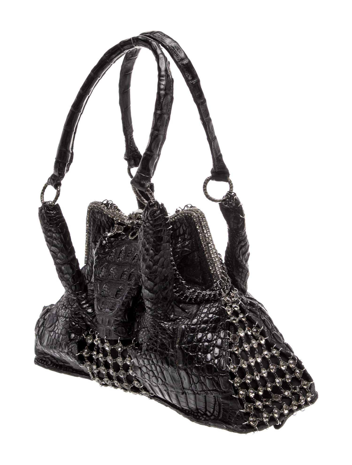 Clara Kasavina Crocodile Shoulder Bag