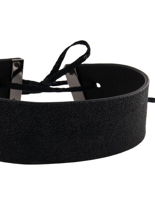 Colette Malouf Leather Choker Necklace
