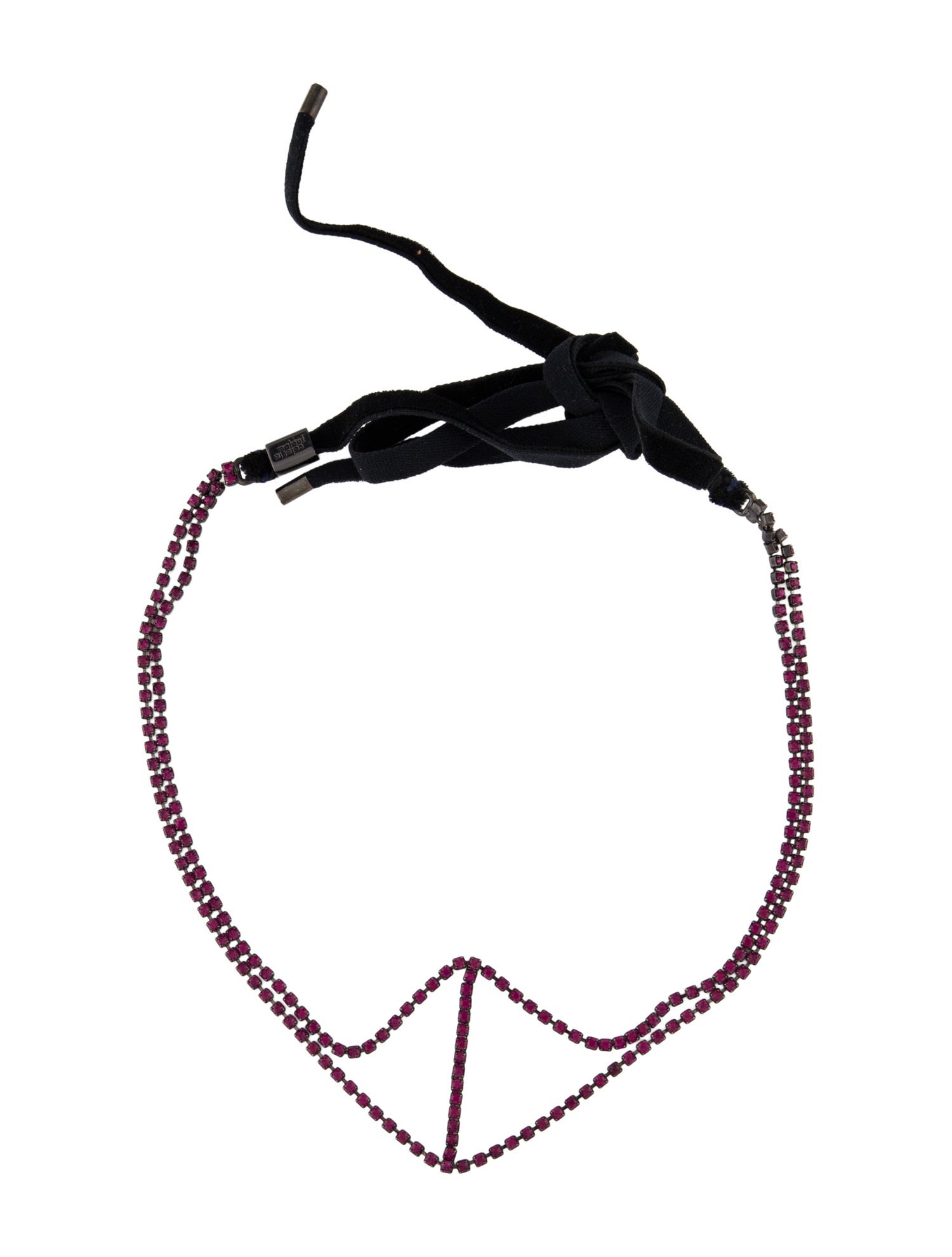 Colette Malouf Crystal and Thread Collar Necklace