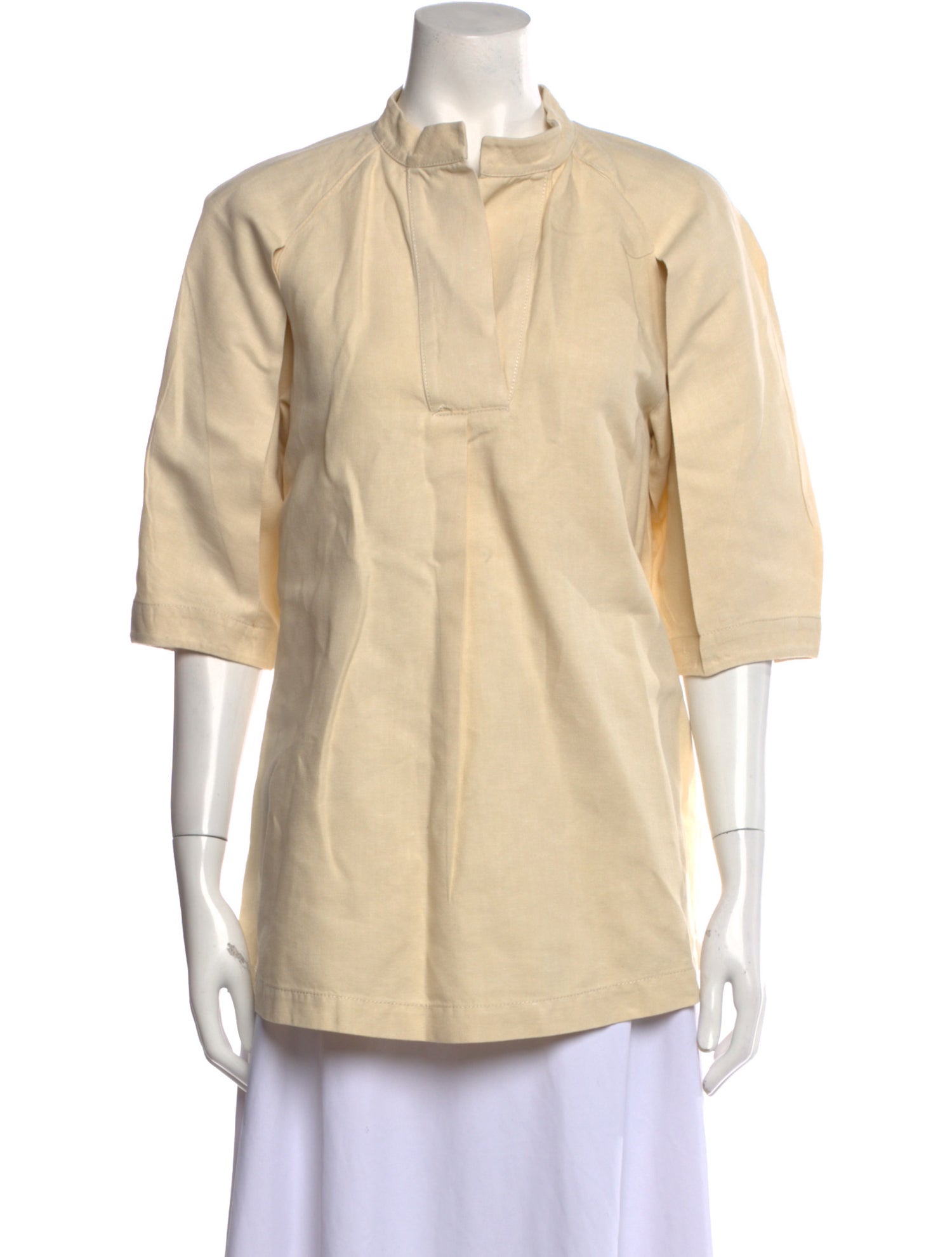 Colville Mock Neck Three-Quarter Sleeve Tunic