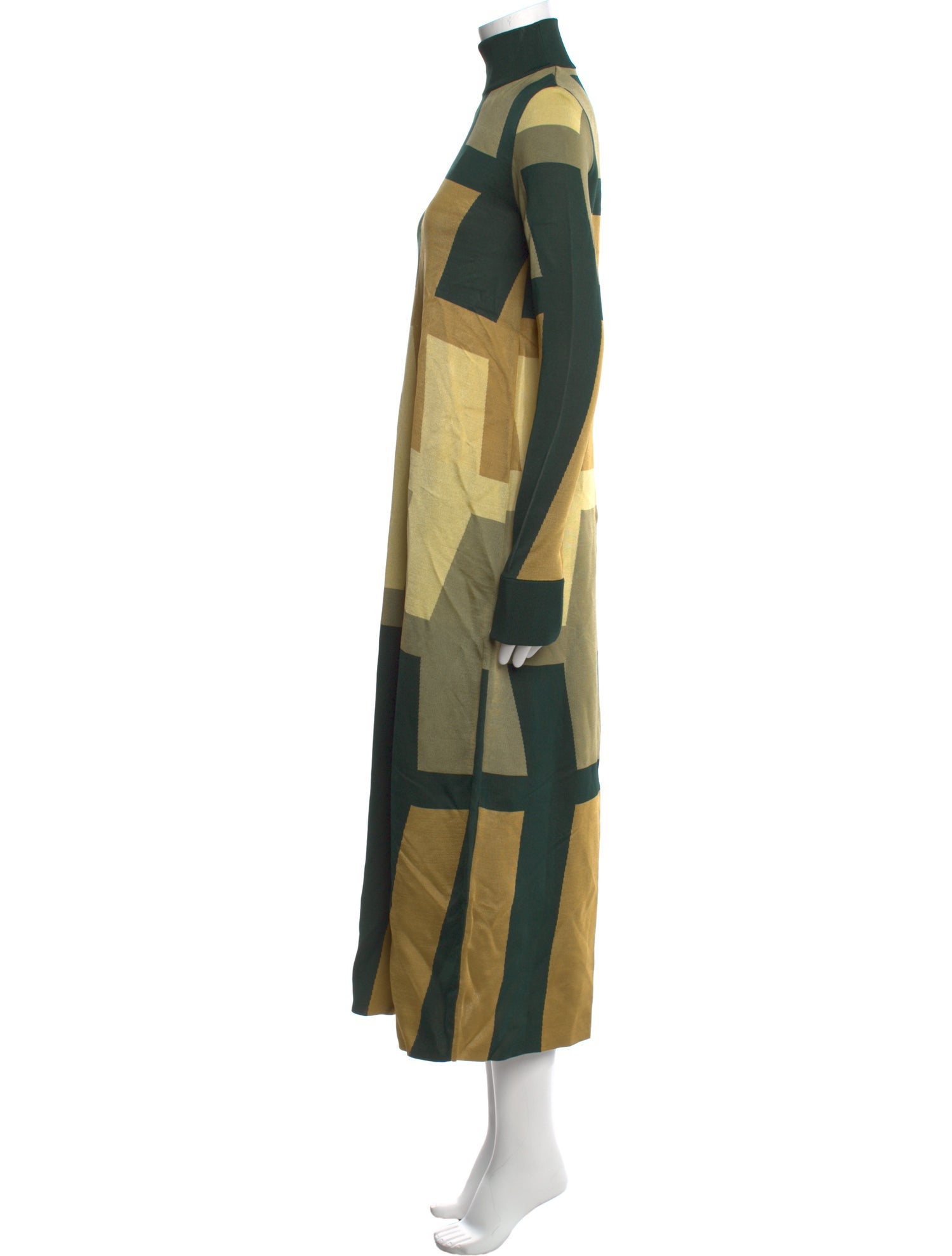 Colville Colorblock Pattern Long Dress