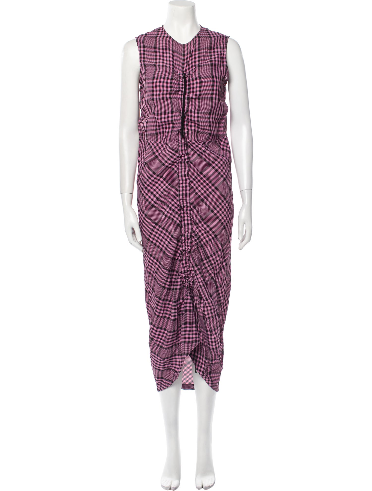 Colville Plaid Print Long Dress